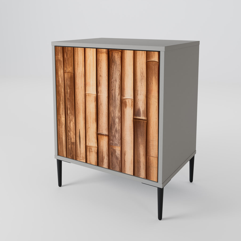 NATURAL WOOD Sideboard mit 1 Tür in Grau