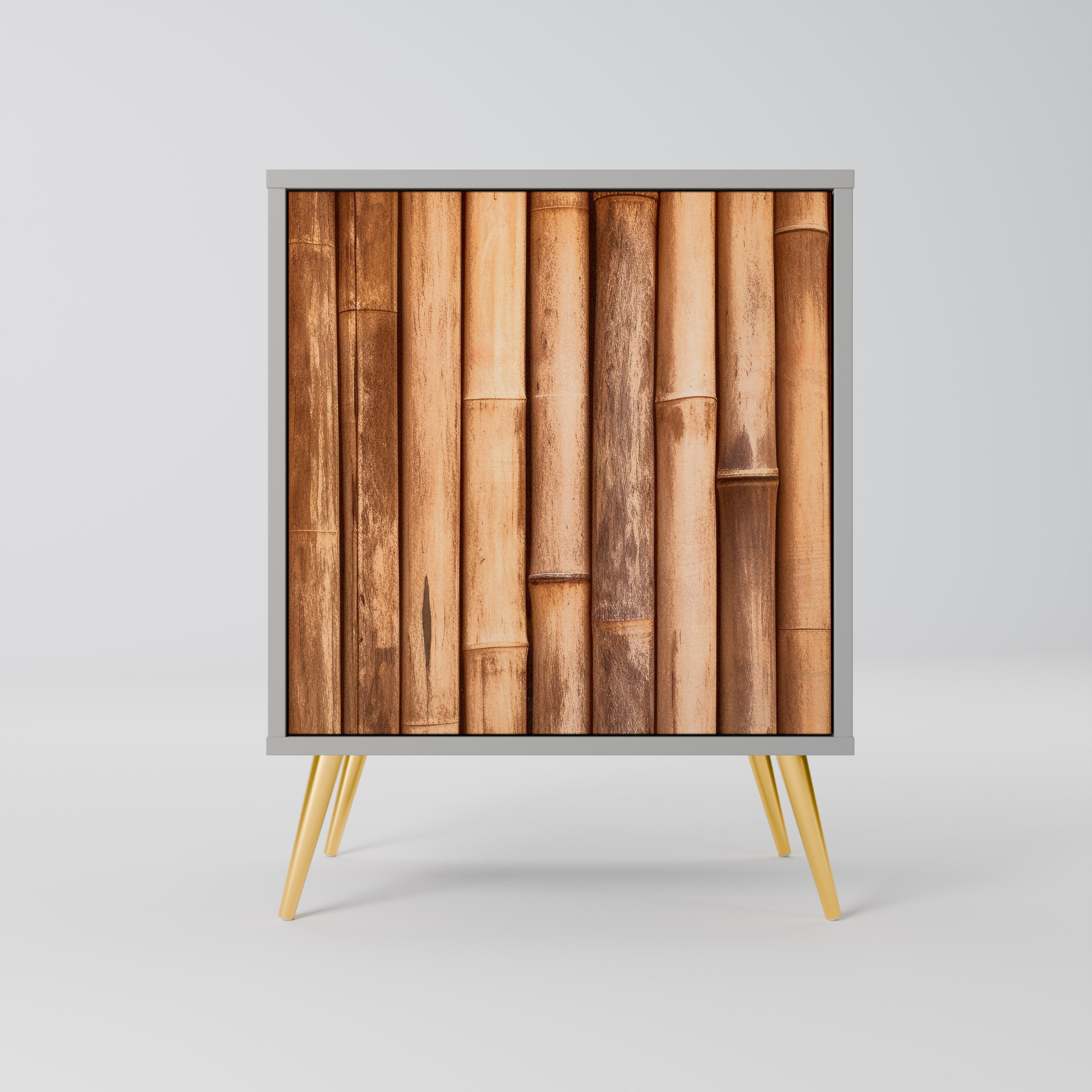 NATURAL WOOD Sideboard mit 1 Tür in Grau