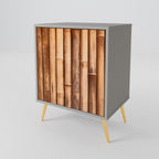 NATURAL WOOD Sideboard mit 1 Tür in Grau