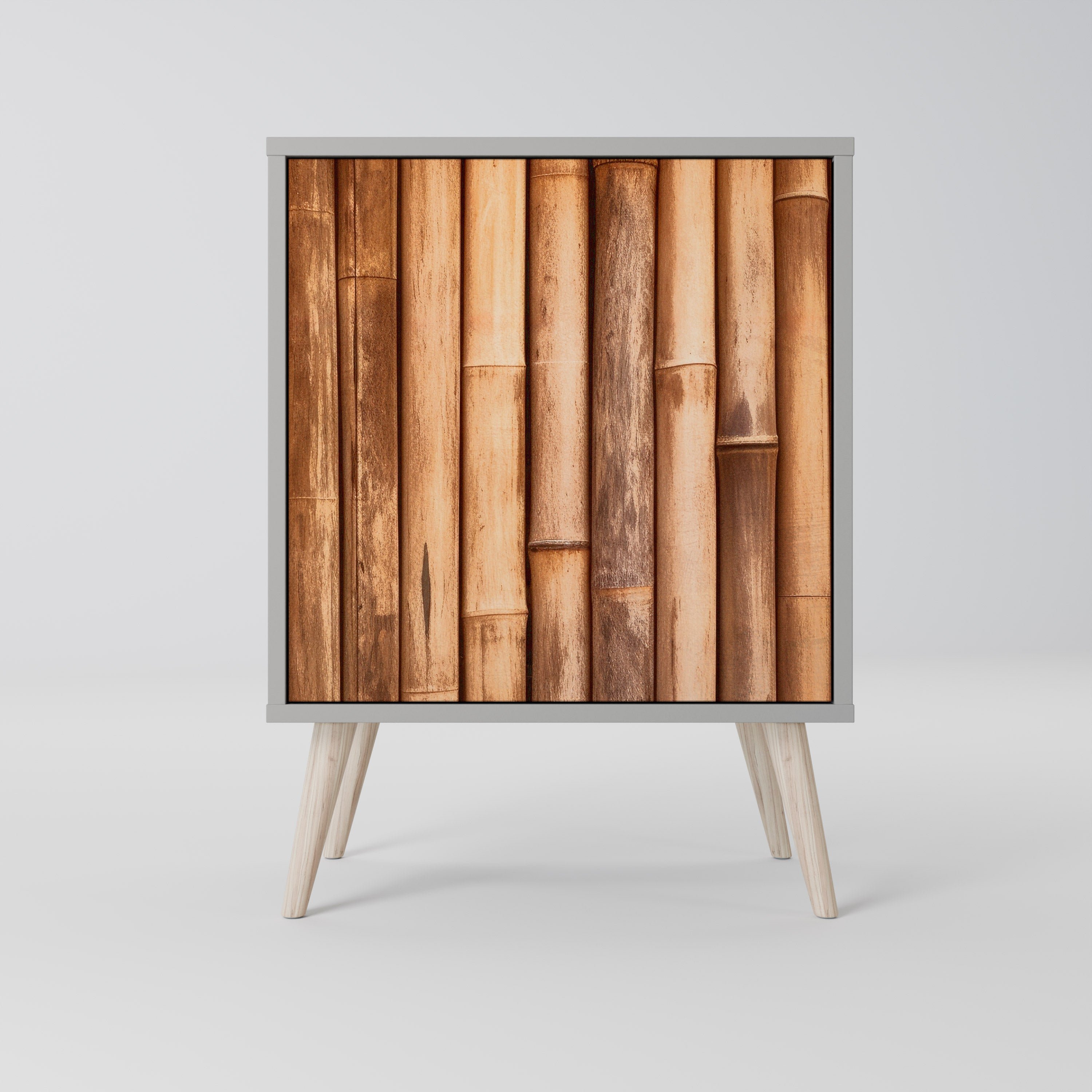 NATURAL WOOD Sideboard mit 1 Tür in Grau