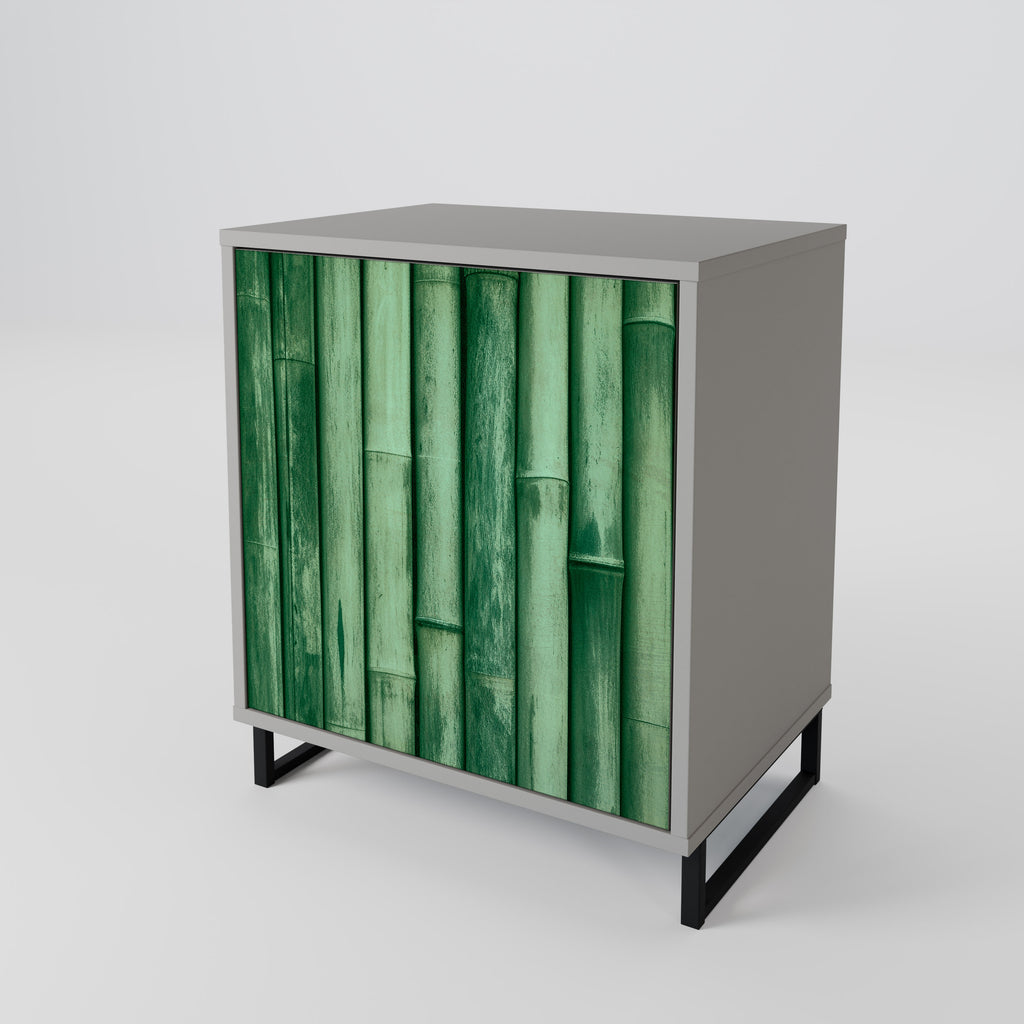 NATURAL GREEN Sideboard mit 1 Tür in Grau
