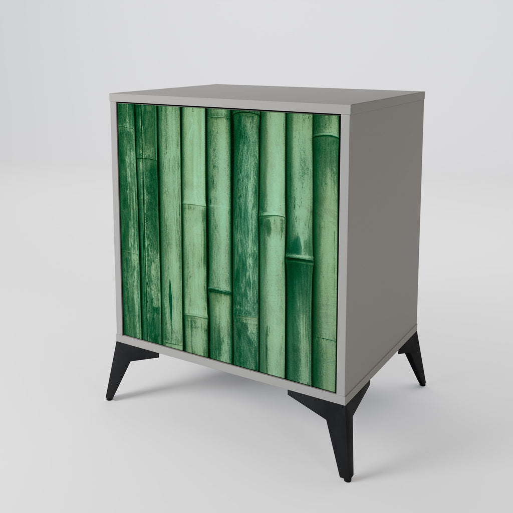 NATURAL GREEN Sideboard mit 1 Tür in Grau