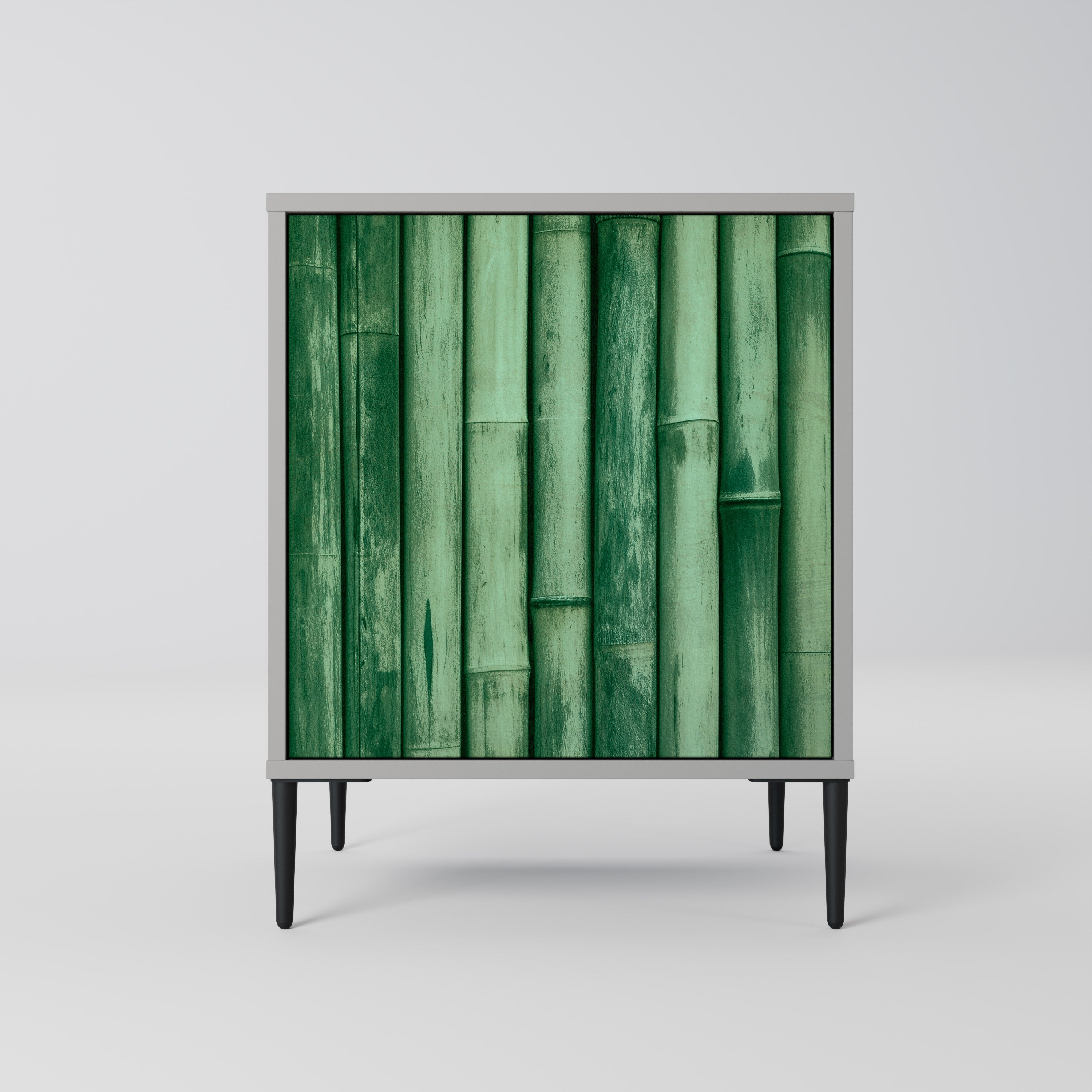 NATURAL GREEN Sideboard mit 1 Tür in Grau
