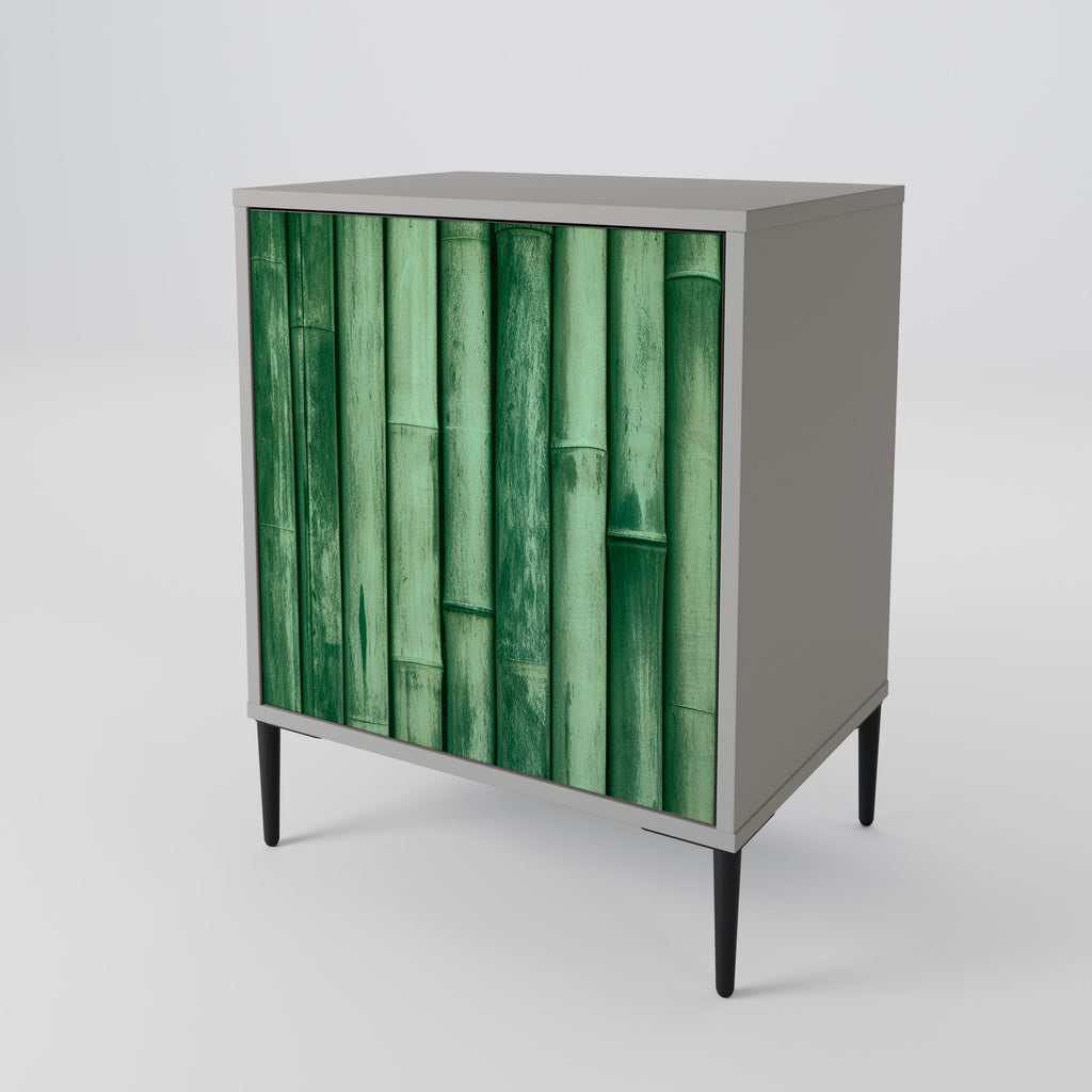 NATURAL GREEN Sideboard mit 1 Tür in Grau