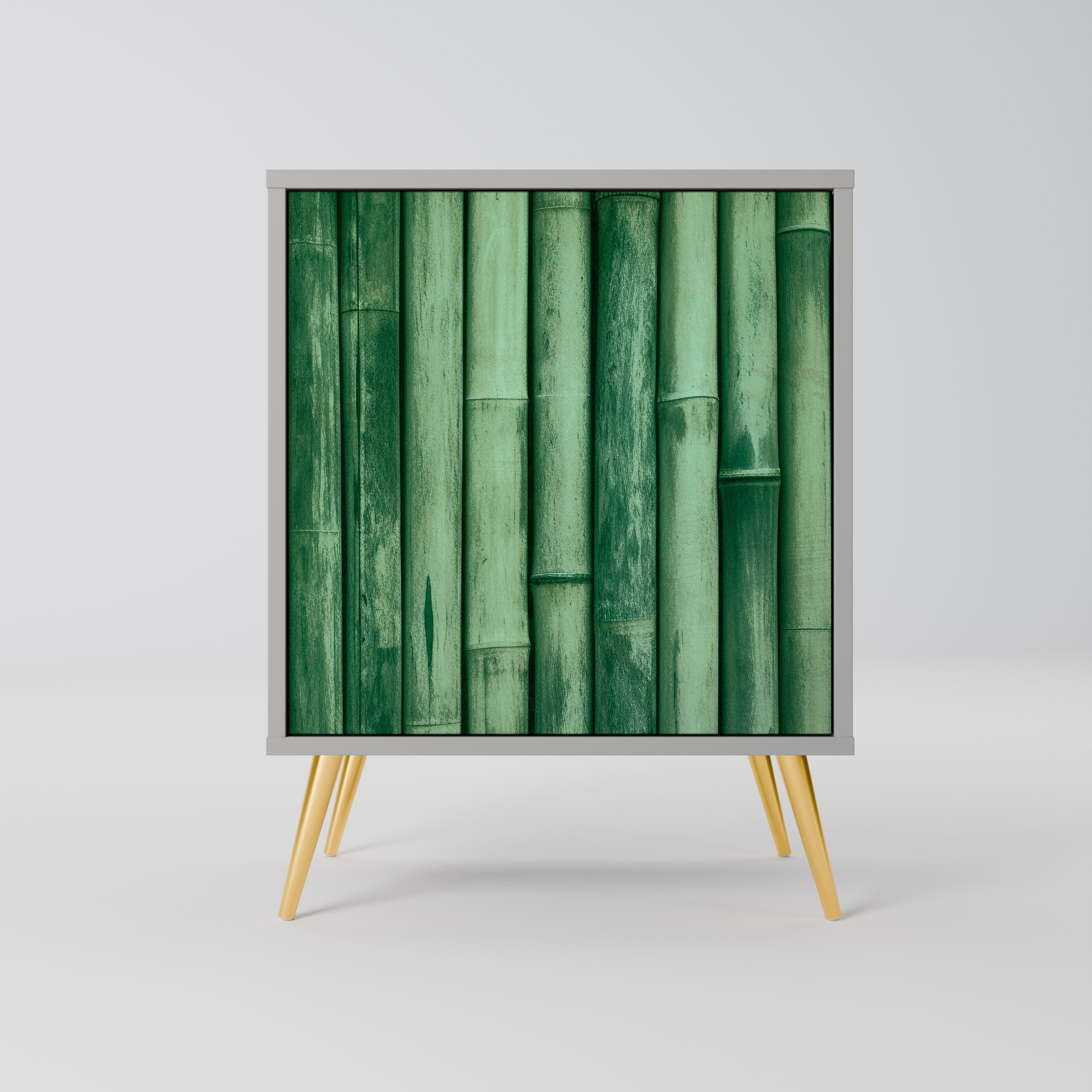 NATURAL GREEN Sideboard mit 1 Tür in Grau