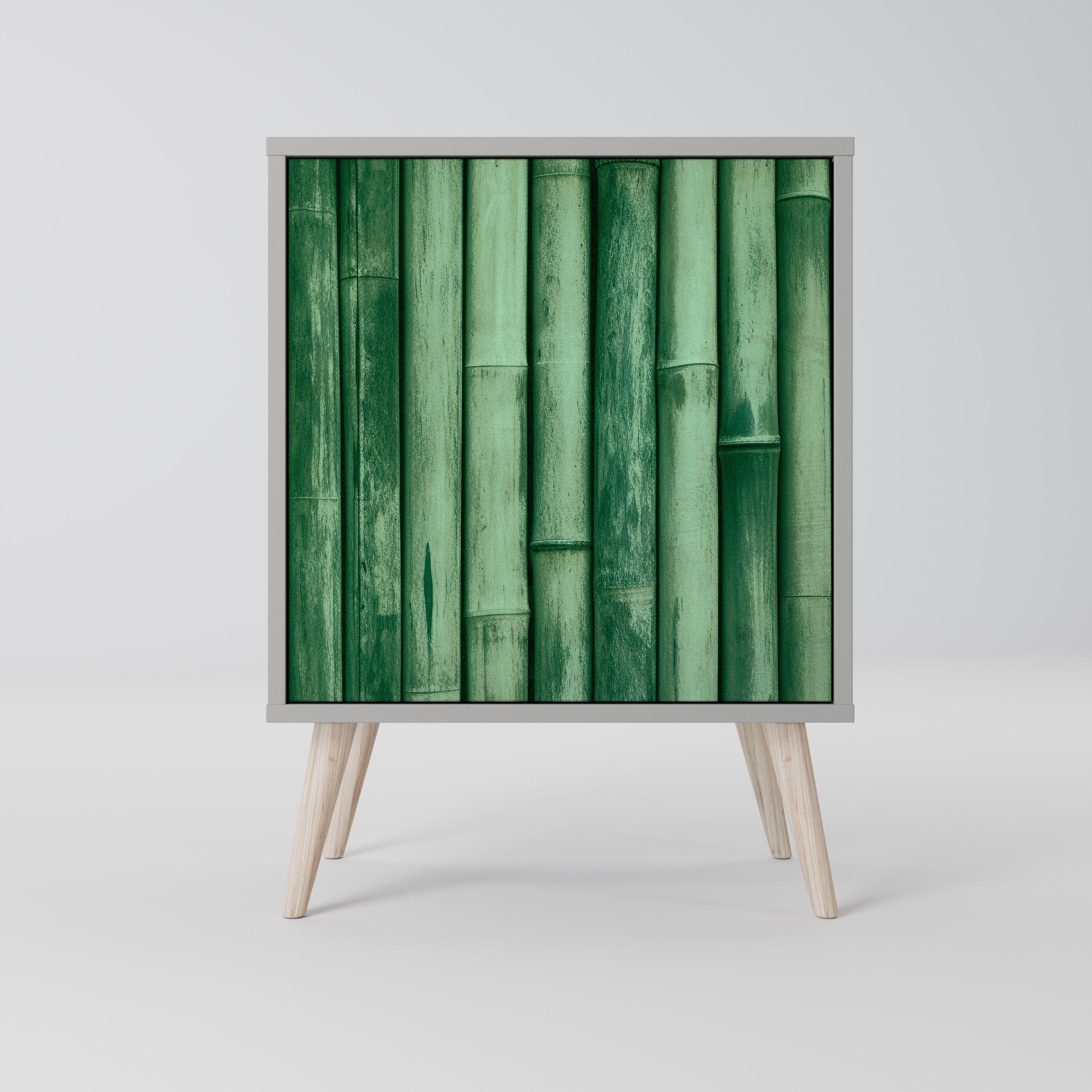 NATURAL GREEN Sideboard mit 1 Tür in Grau