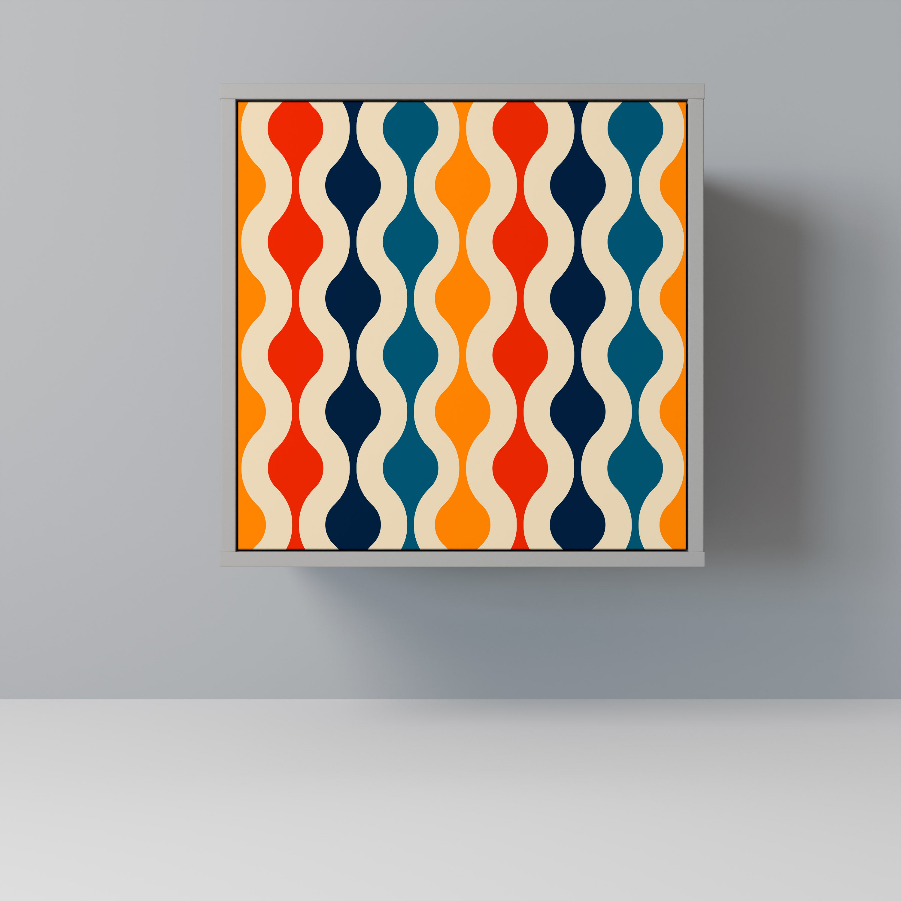 COLORFUL NOSTALGIA Sideboard mit 1 Tür in Grau