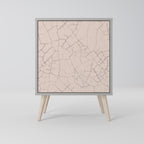 CERAMIC TEXTURE Sideboard mit 1 Tür in Grau