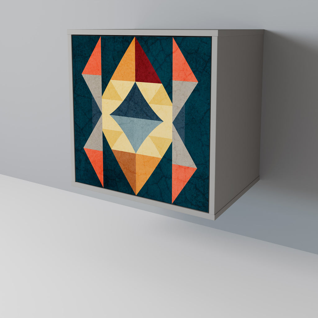 CRACKED ILLUSION Sideboard mit 1 Tür in Grau