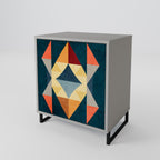 CRACKED ILLUSION Sideboard mit 1 Tür in Grau