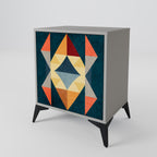 CRACKED ILLUSION Sideboard mit 1 Tür in Grau