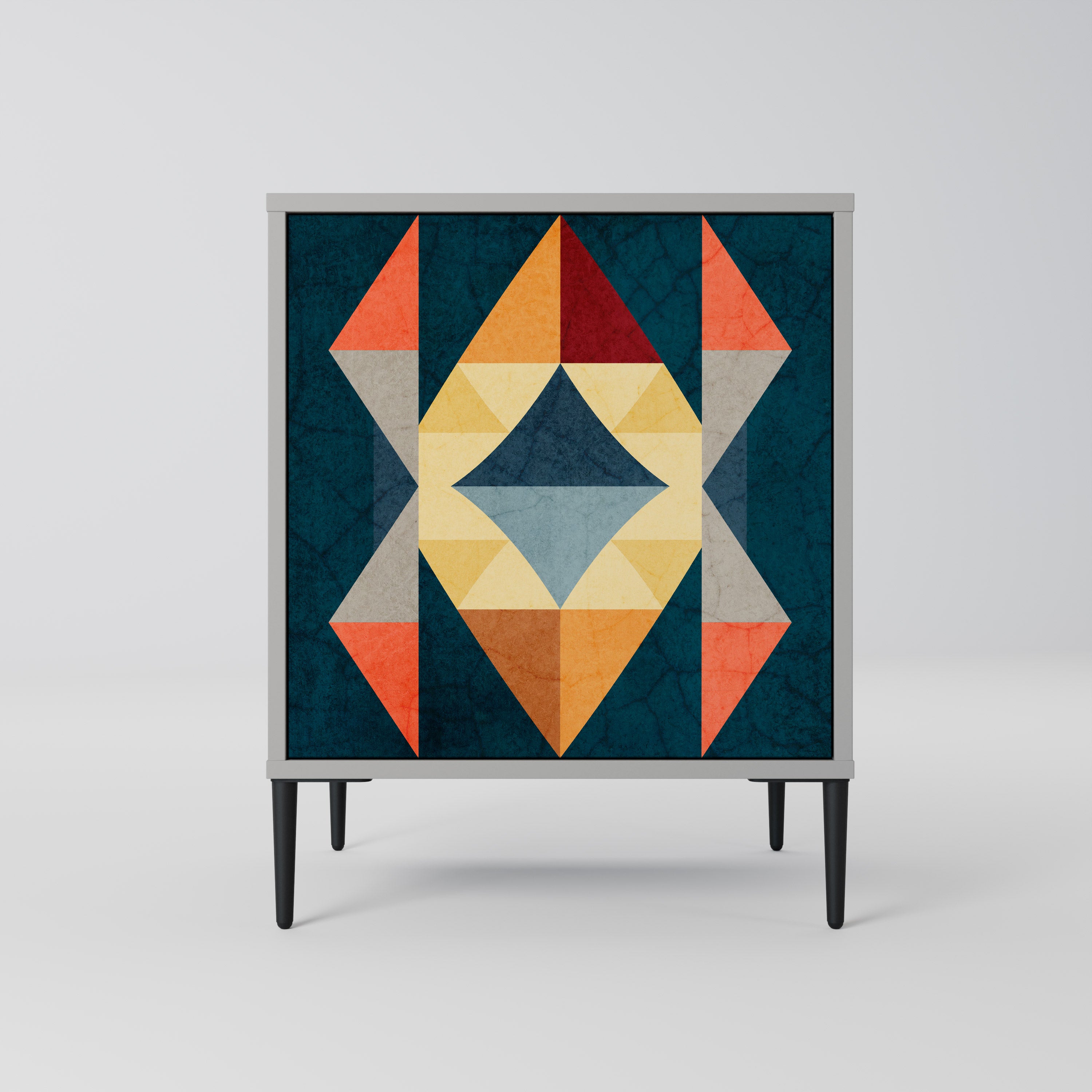 CRACKED ILLUSION Sideboard mit 1 Tür in Grau