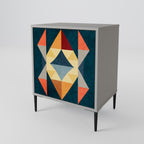 CRACKED ILLUSION Sideboard mit 1 Tür in Grau