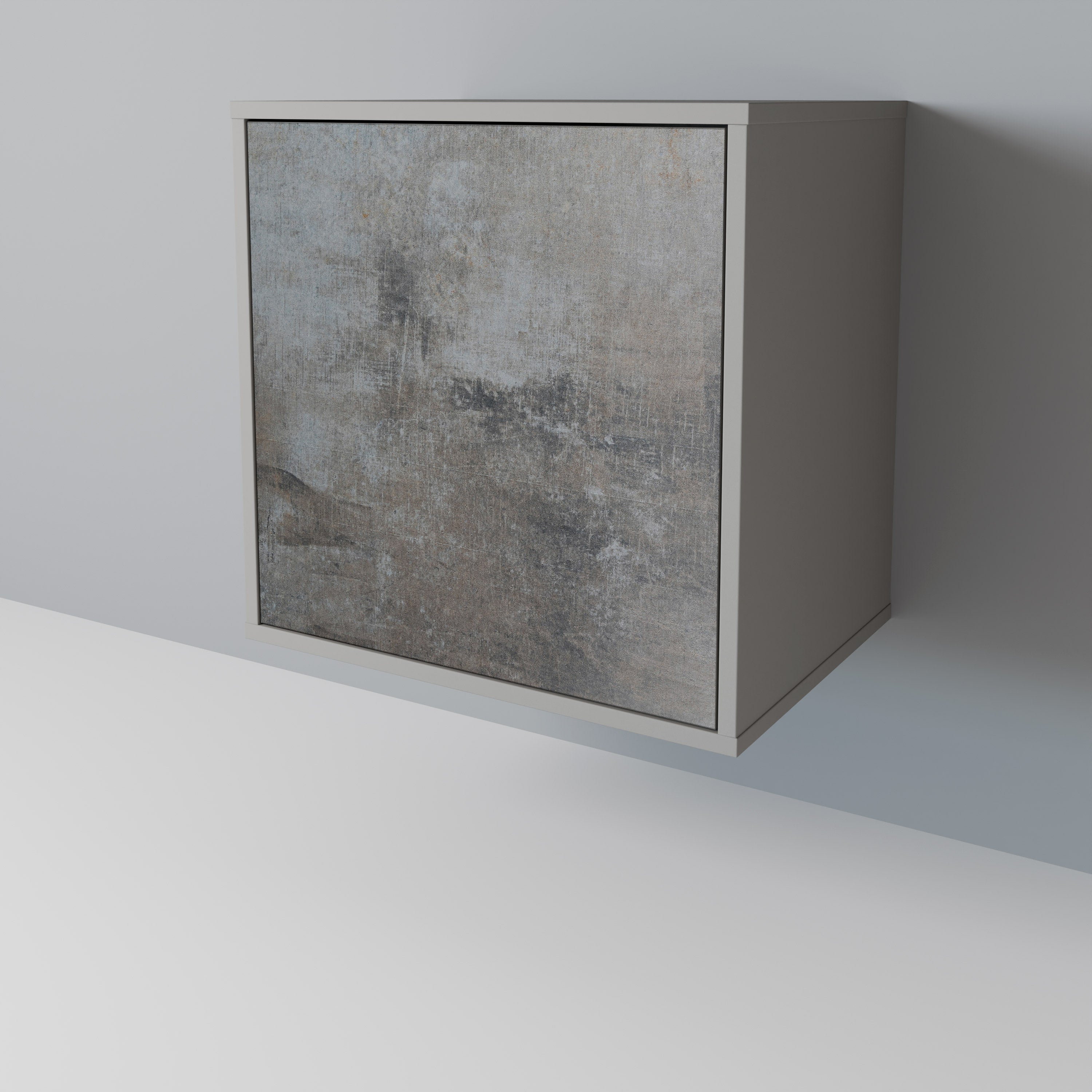 CONCRETE WALL Sideboard mit 1 Tür in Grau