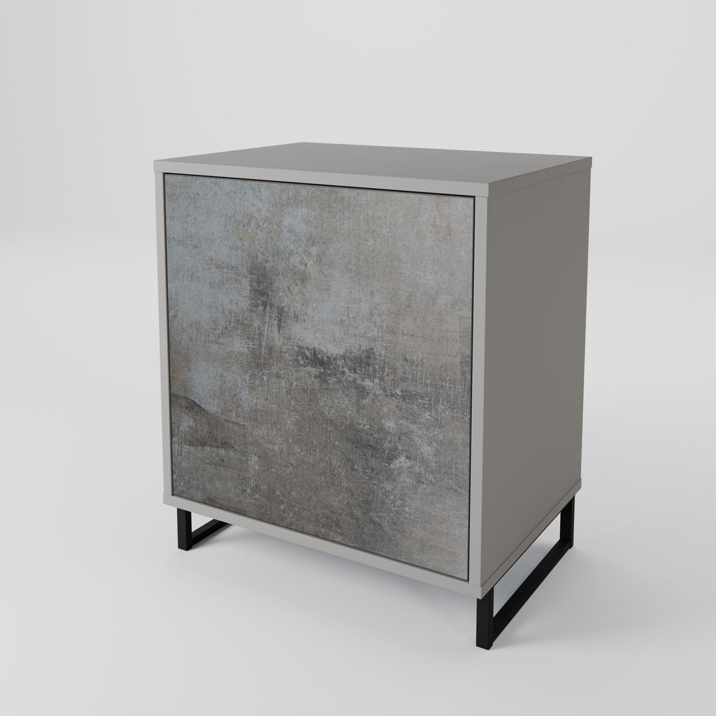 CONCRETE WALL Sideboard mit 1 Tür in Grau