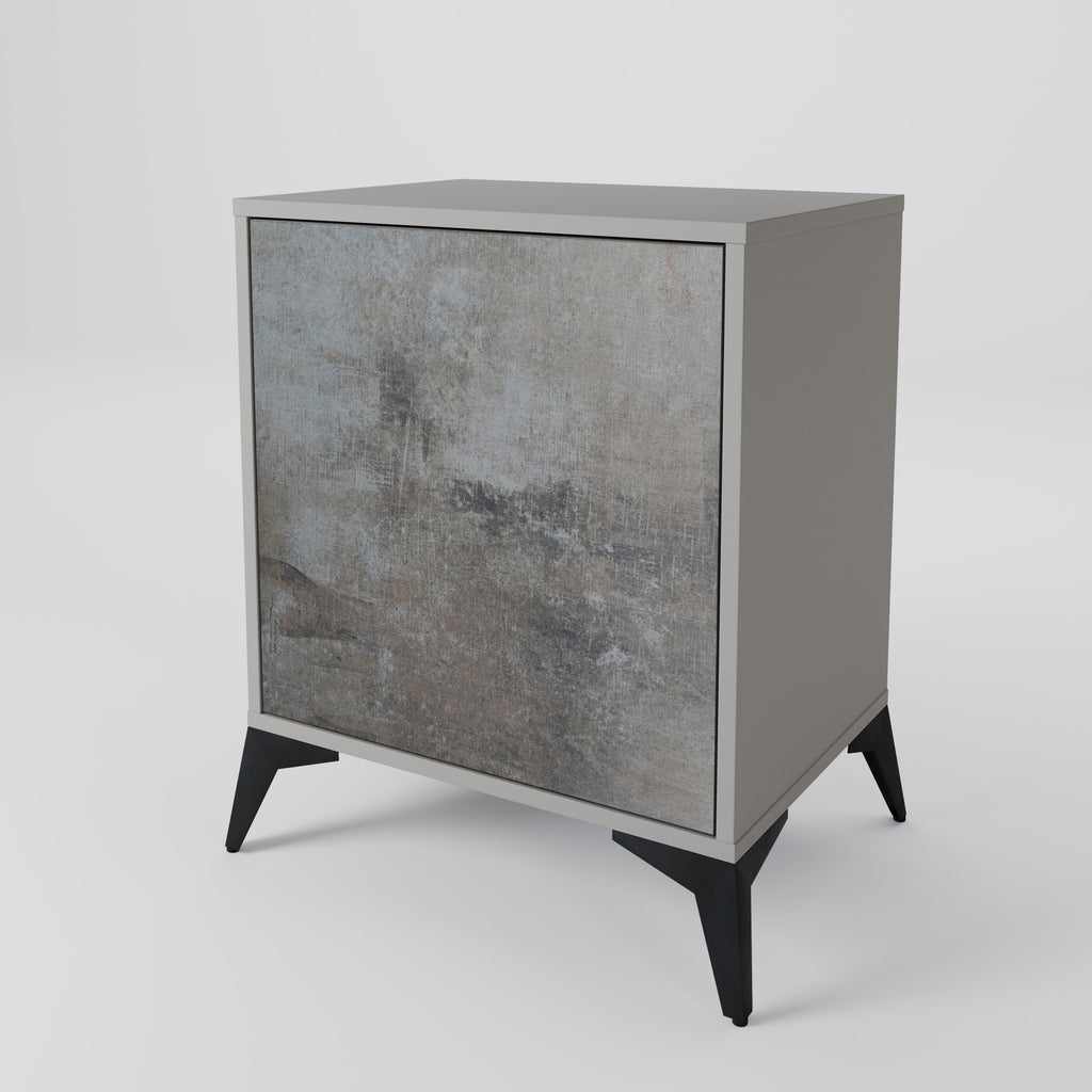 CONCRETE WALL Sideboard mit 1 Tür in Grau