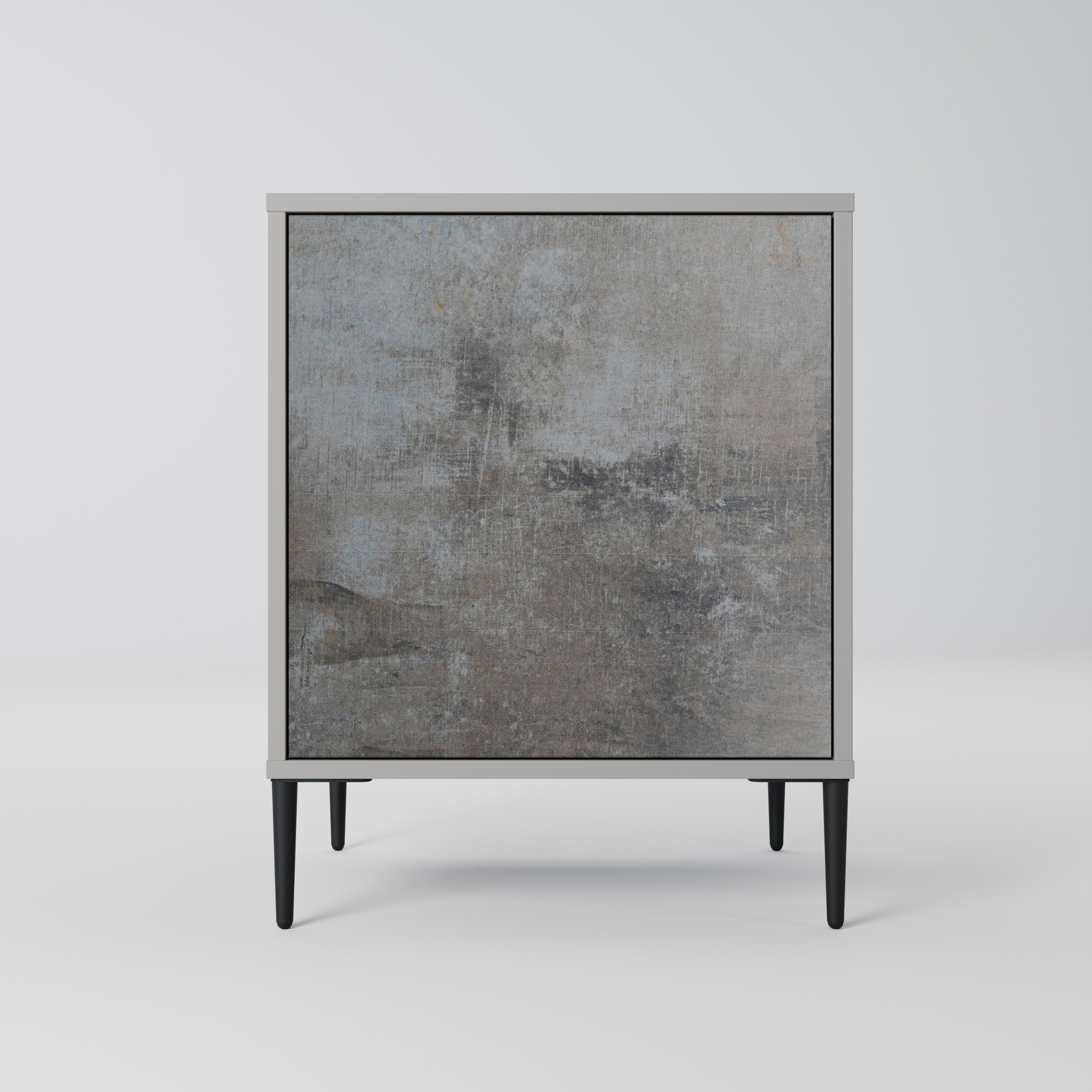 CONCRETE WALL Sideboard mit 1 Tür in Grau
