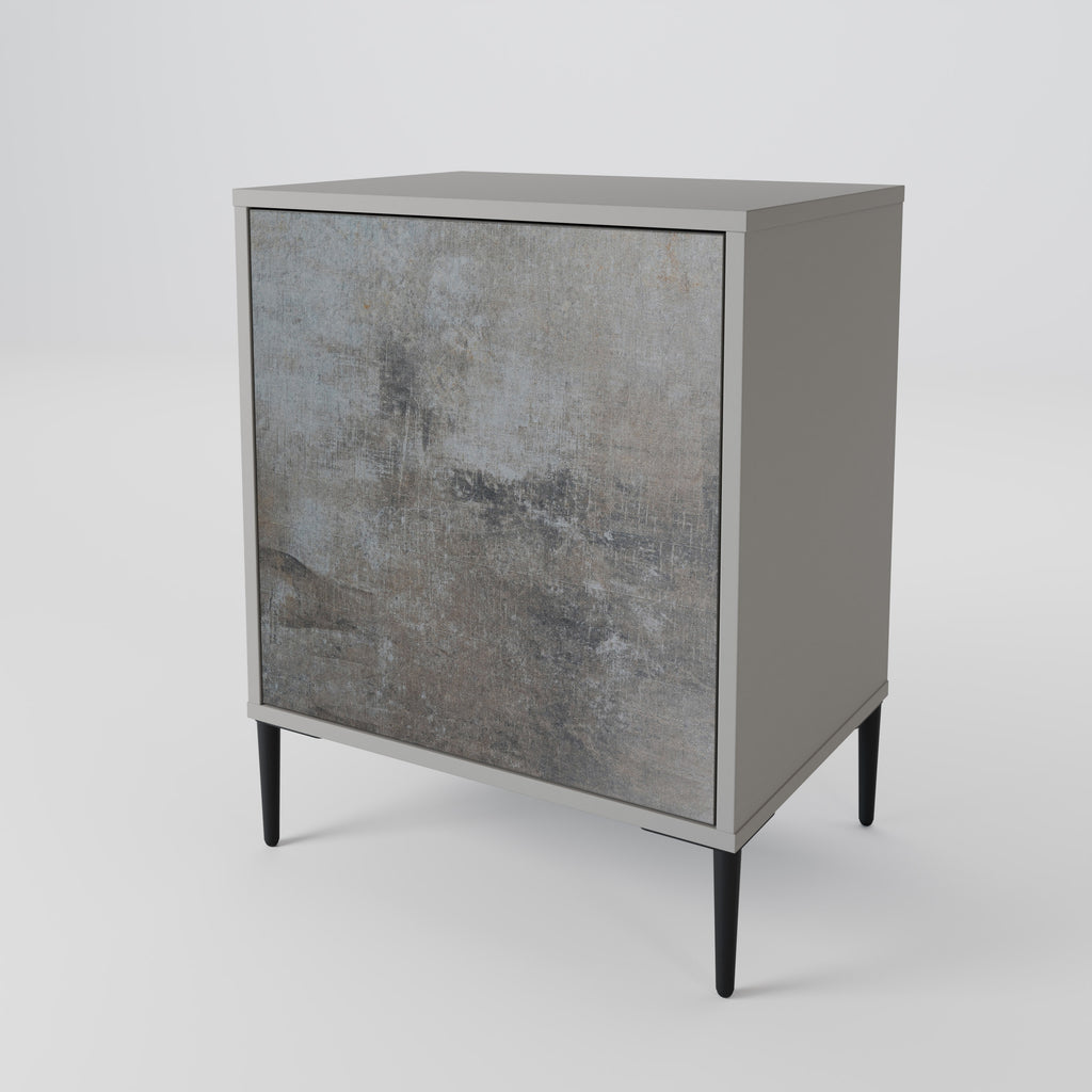 CONCRETE WALL Sideboard mit 1 Tür in Grau