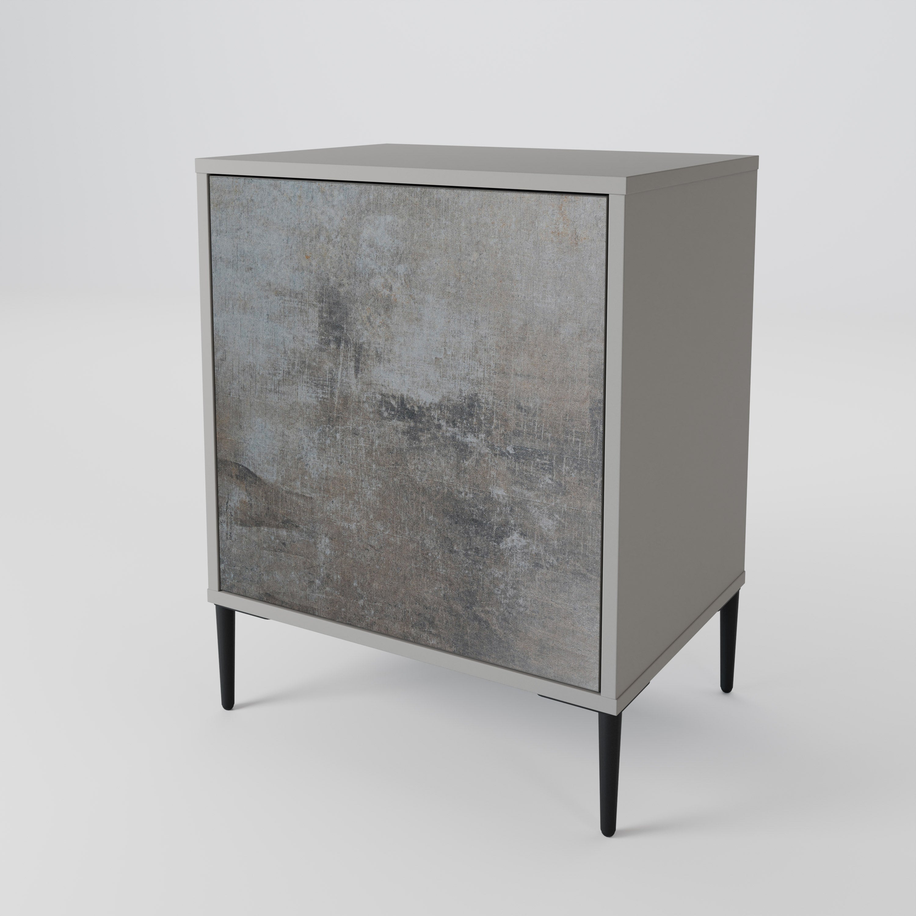 CONCRETE WALL Sideboard mit 1 Tür in Grau