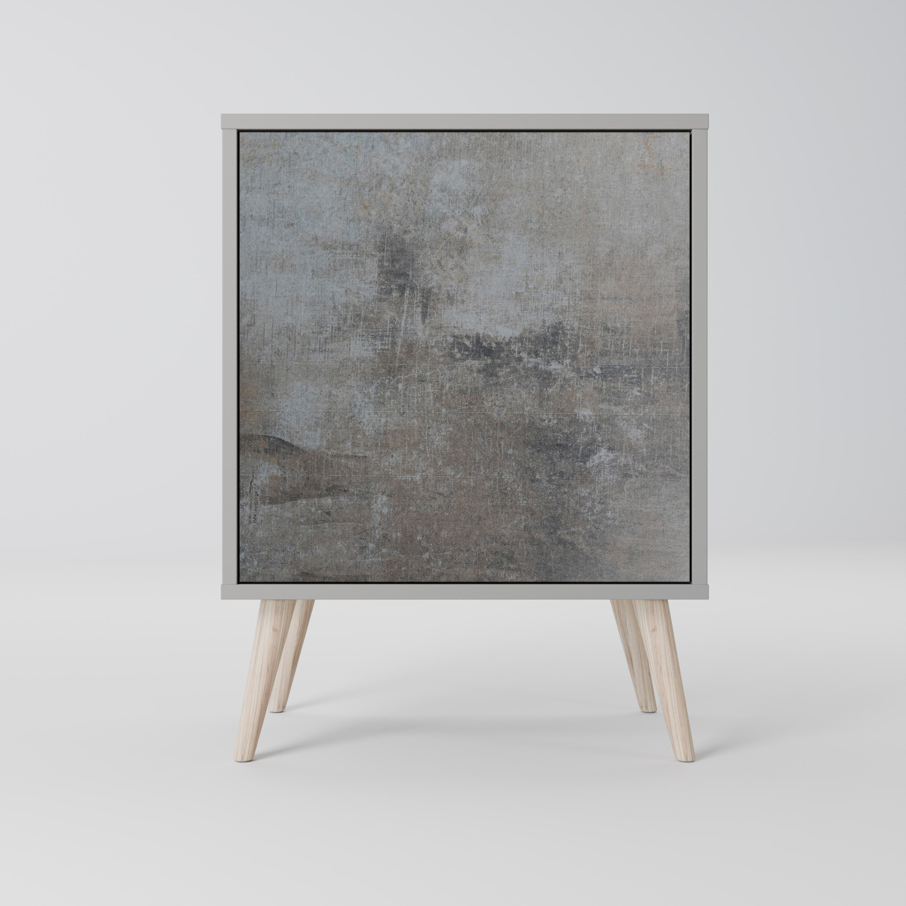 CONCRETE WALL Sideboard mit 1 Tür in Grau