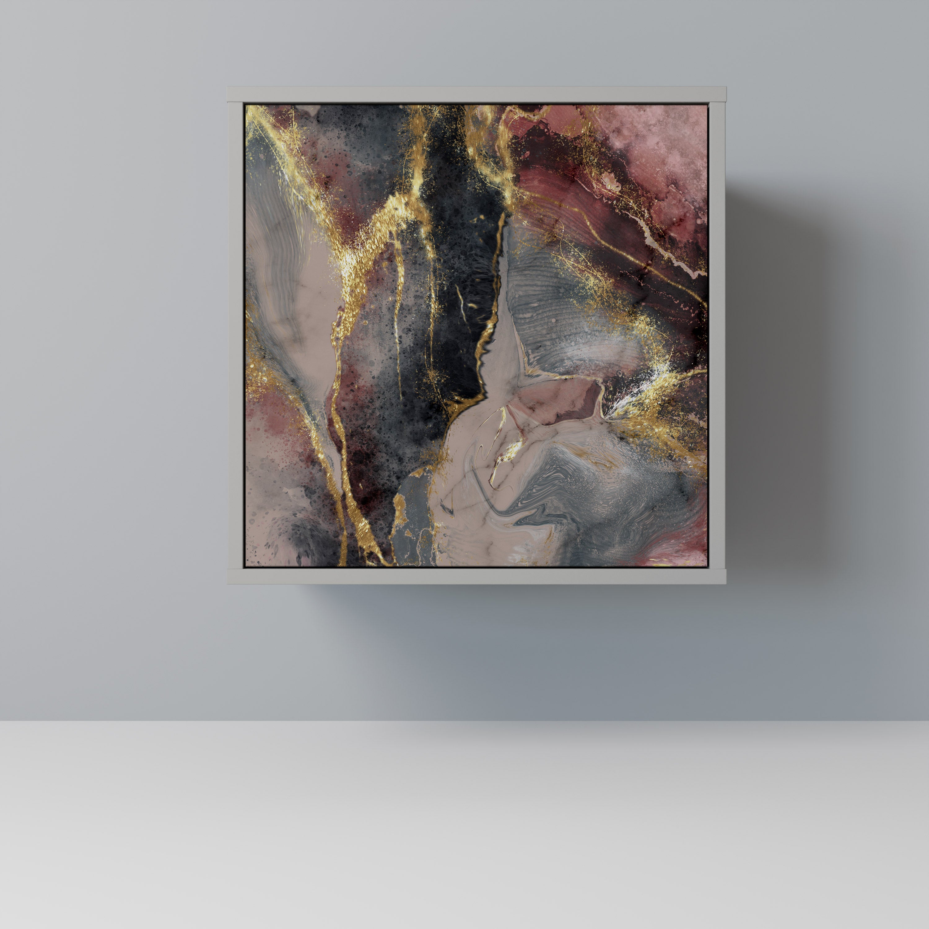 GOLDEN TIDES Sideboard mit 1 Tür in Grau