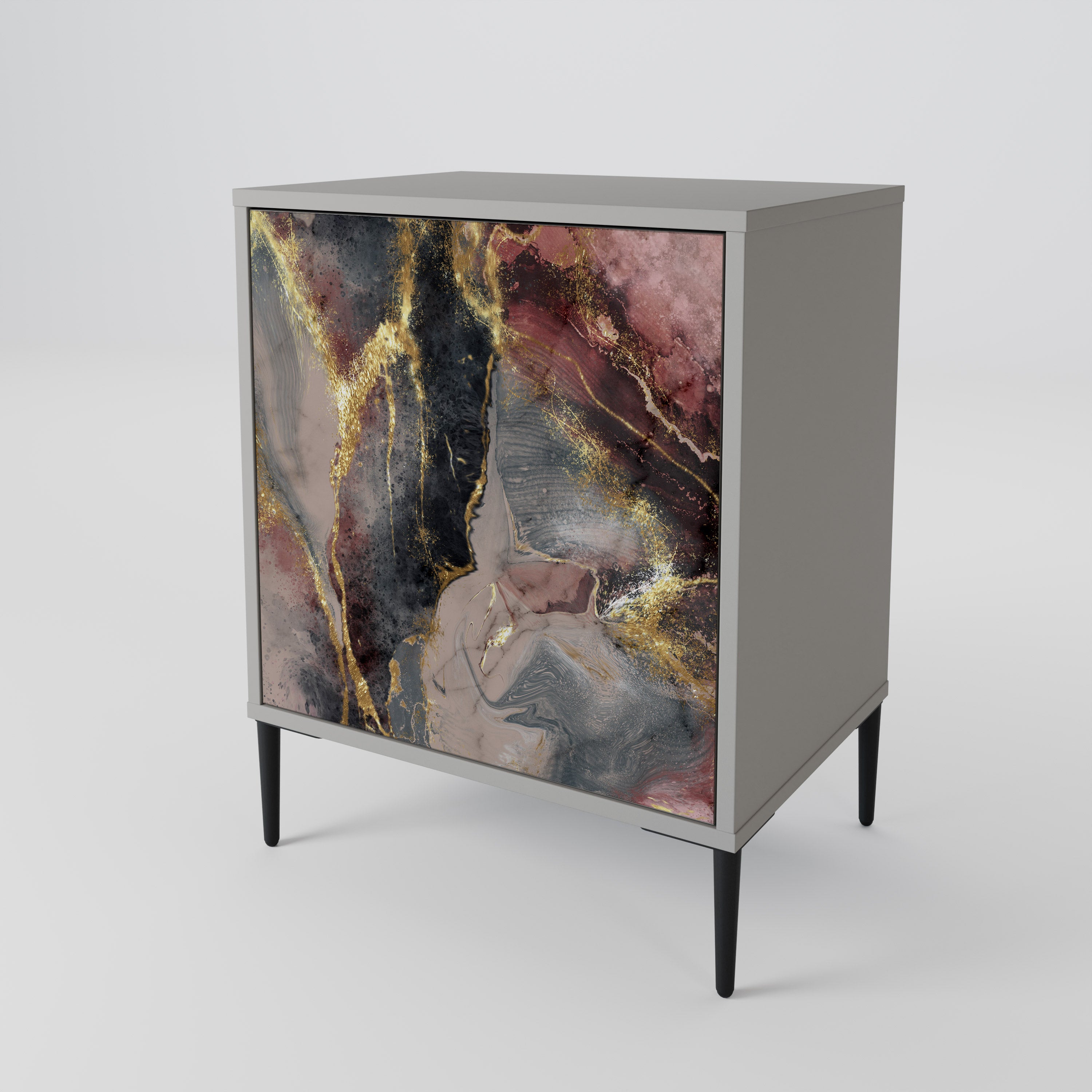 GOLDEN TIDES Sideboard mit 1 Tür in Grau