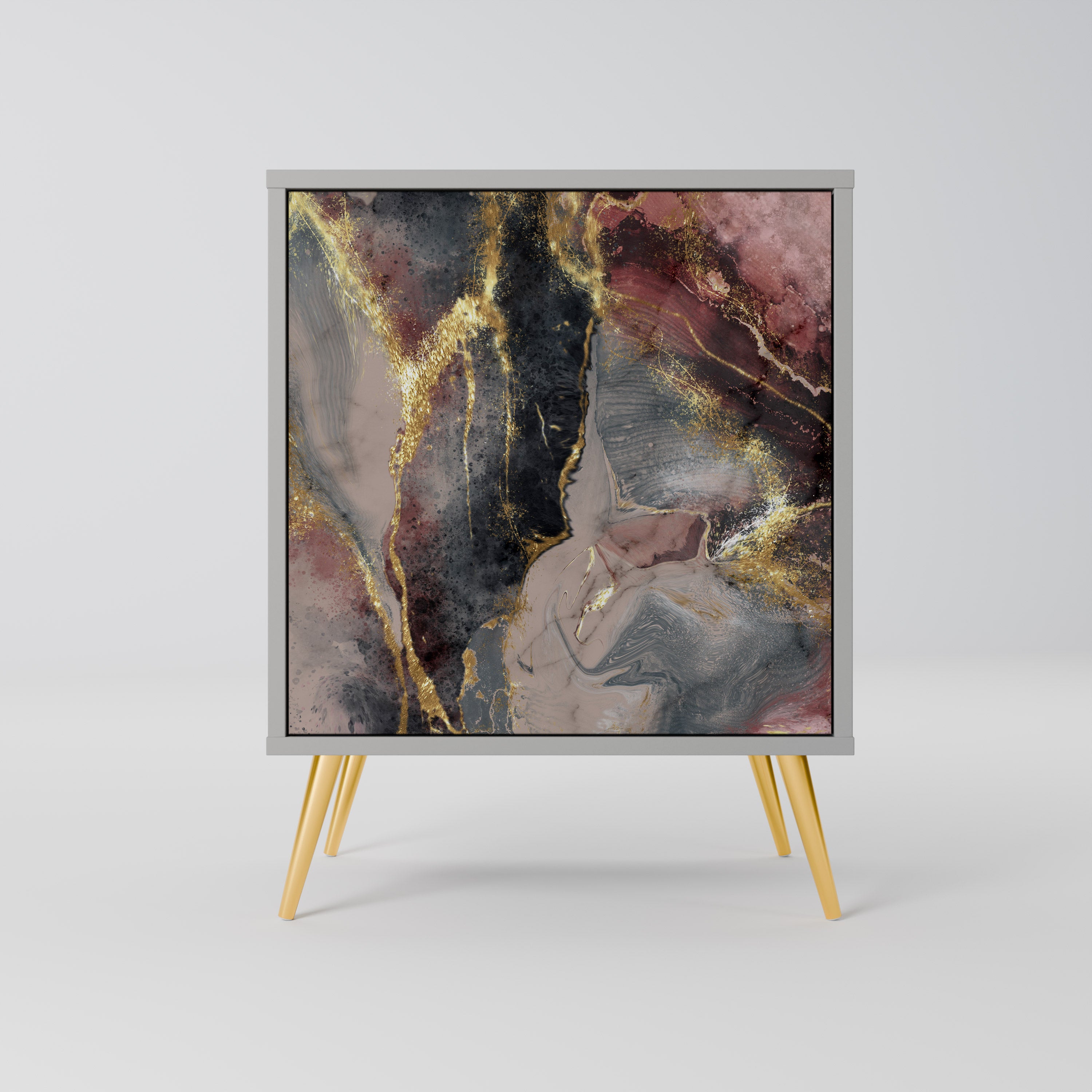 GOLDEN TIDES Sideboard mit 1 Tür in Grau