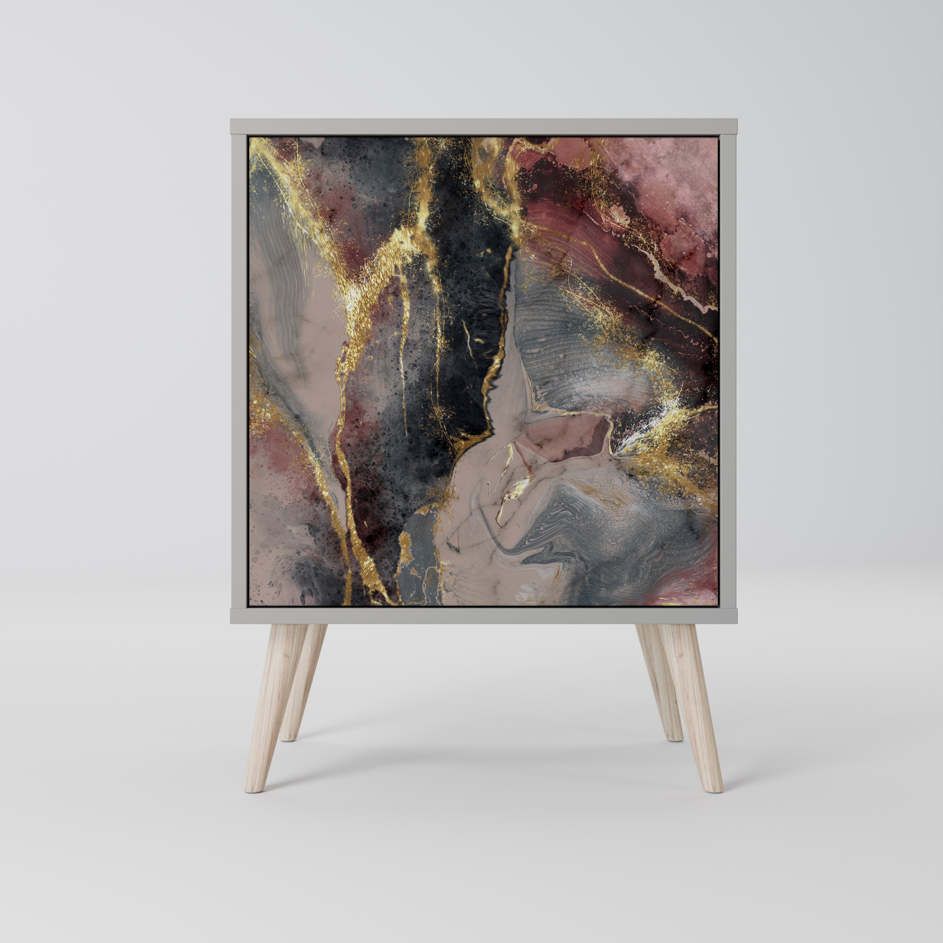 GOLDEN TIDES Sideboard mit 1 Tür in Grau