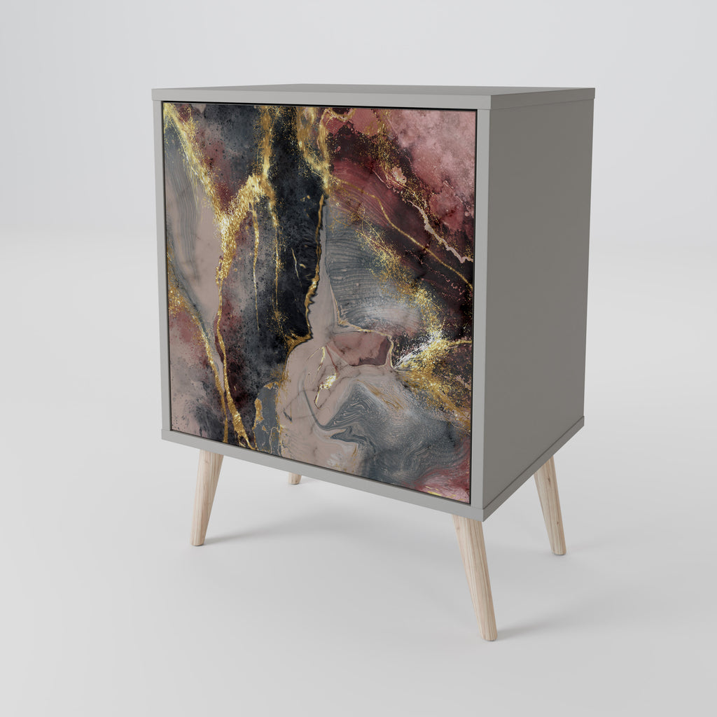 GOLDEN TIDES Sideboard mit 1 Tür in Grau