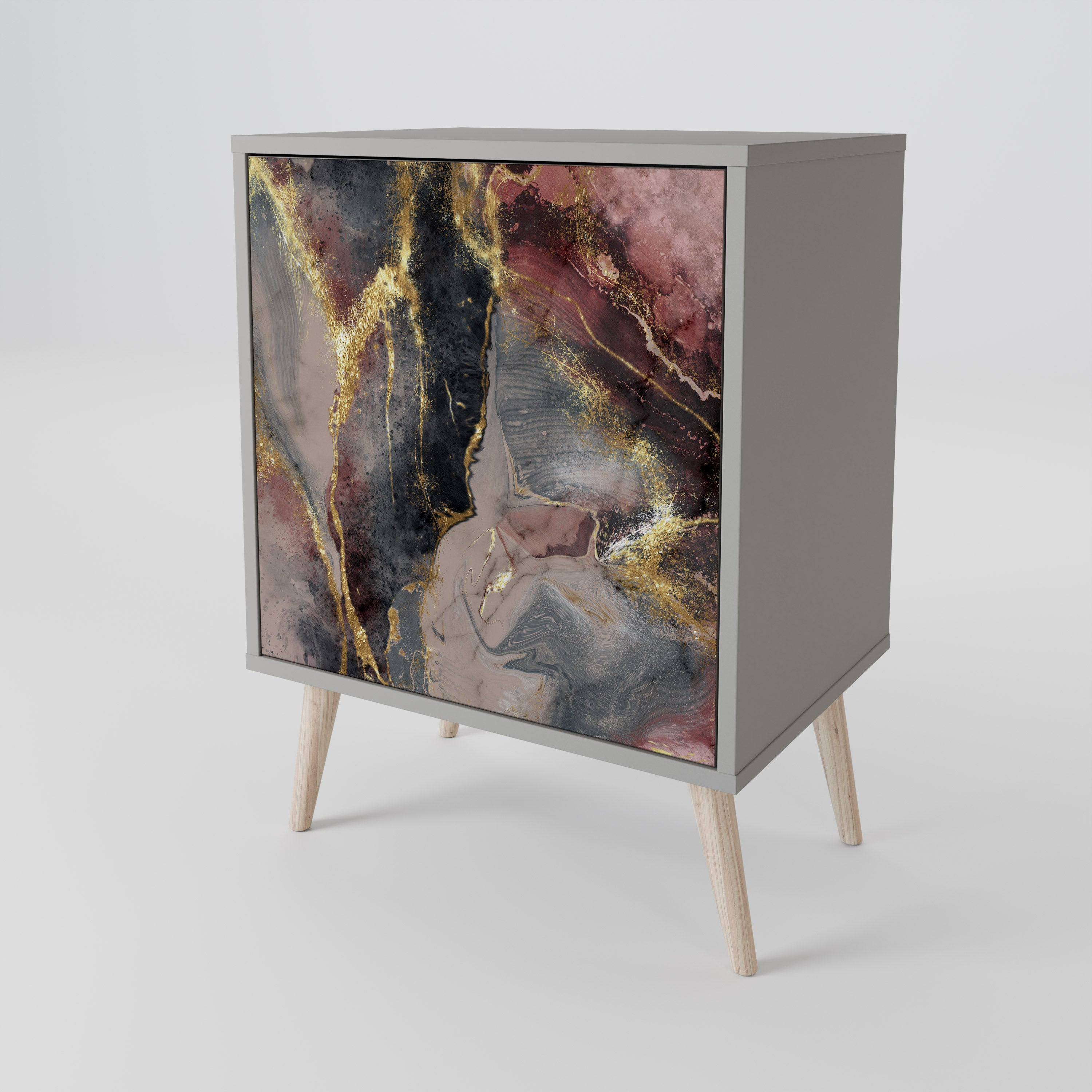 GOLDEN TIDES Sideboard mit 1 Tür in Grau