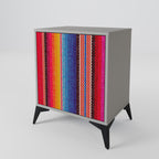 ETHNIC MEXICAN Sideboard mit 1 Tür in Grau