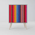 ETHNIC MEXICAN Sideboard mit 1 Tür in Grau