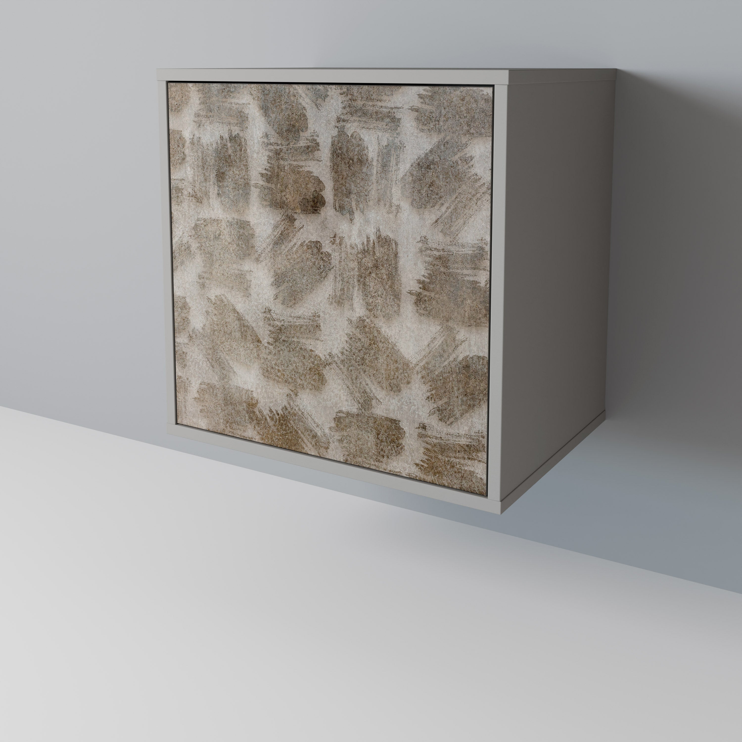 SLIGHTLY BLURRED Sideboard mit 1 Tür in Grau