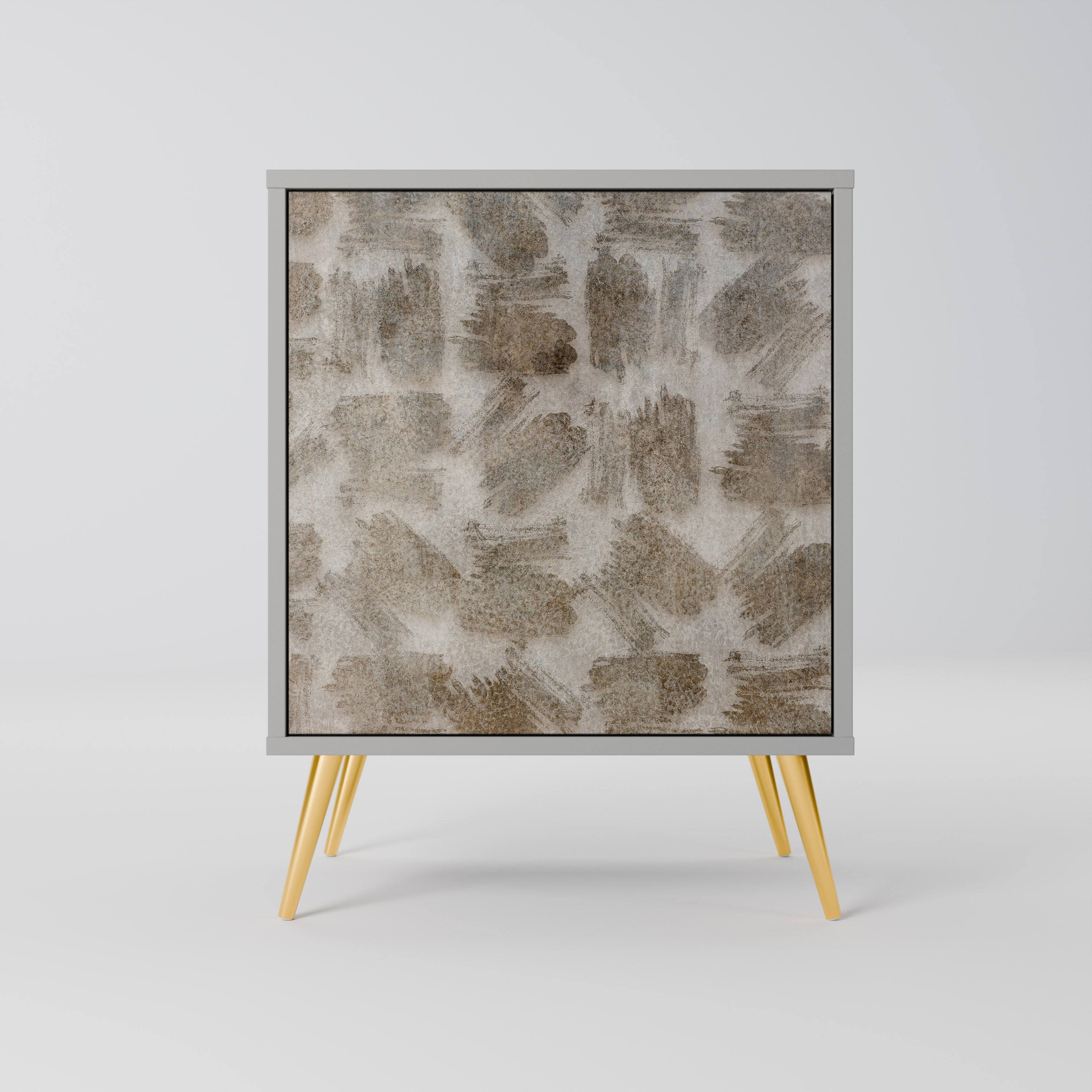 SLIGHTLY BLURRED Sideboard mit 1 Tür in Grau