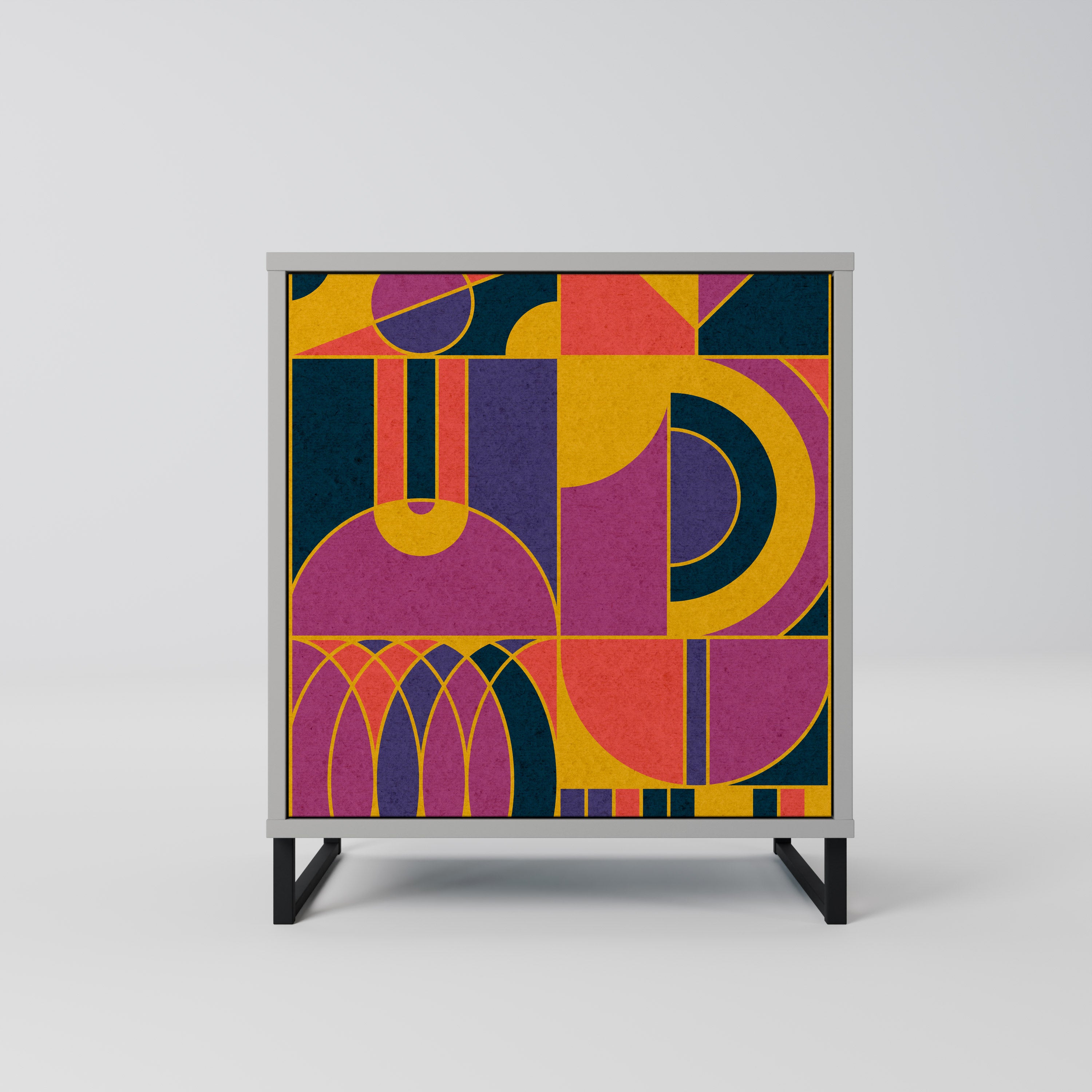 ELECTRIC PATTERNS Sideboard mit 1 Tür in Grau