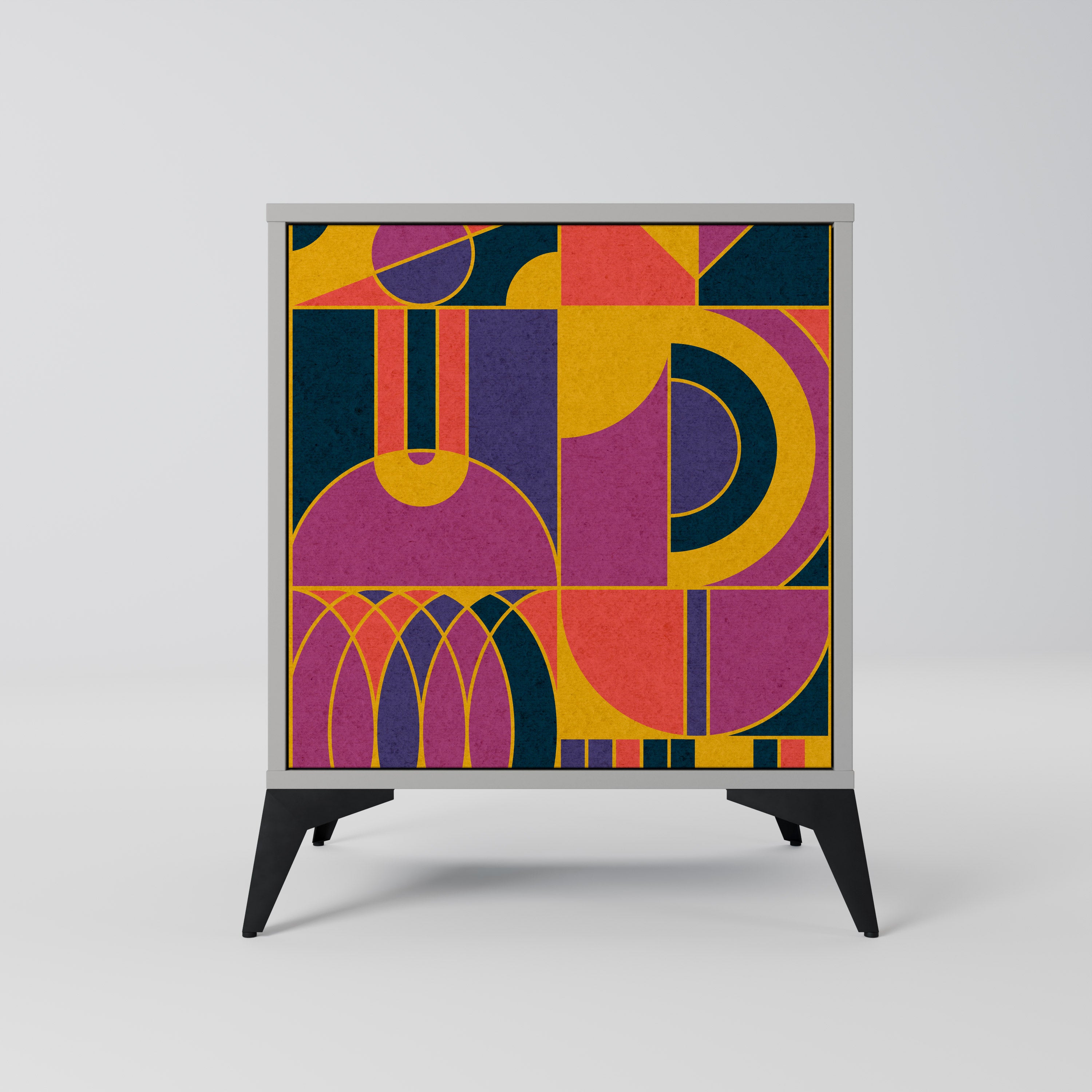 ELECTRIC PATTERNS Sideboard mit 1 Tür in Grau