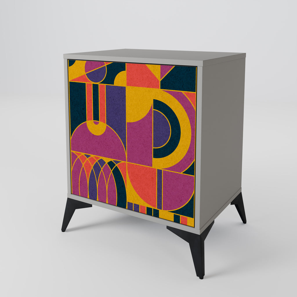 ELECTRIC PATTERNS Sideboard mit 1 Tür in Grau