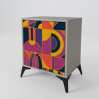 ELECTRIC PATTERNS Sideboard mit 1 Tür in Grau