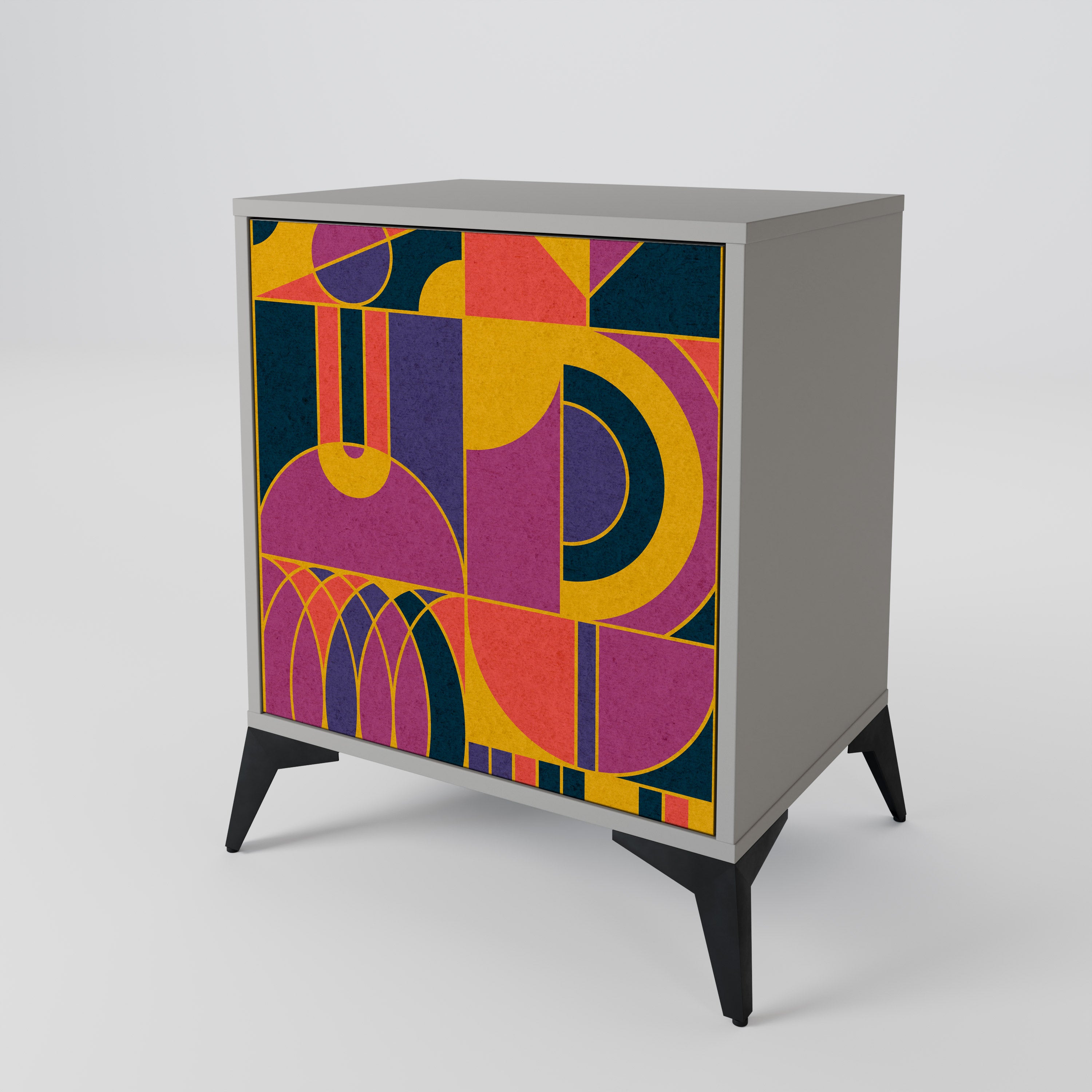 ELECTRIC PATTERNS Sideboard mit 1 Tür in Grau