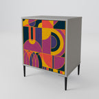 ELECTRIC PATTERNS Sideboard mit 1 Tür in Grau