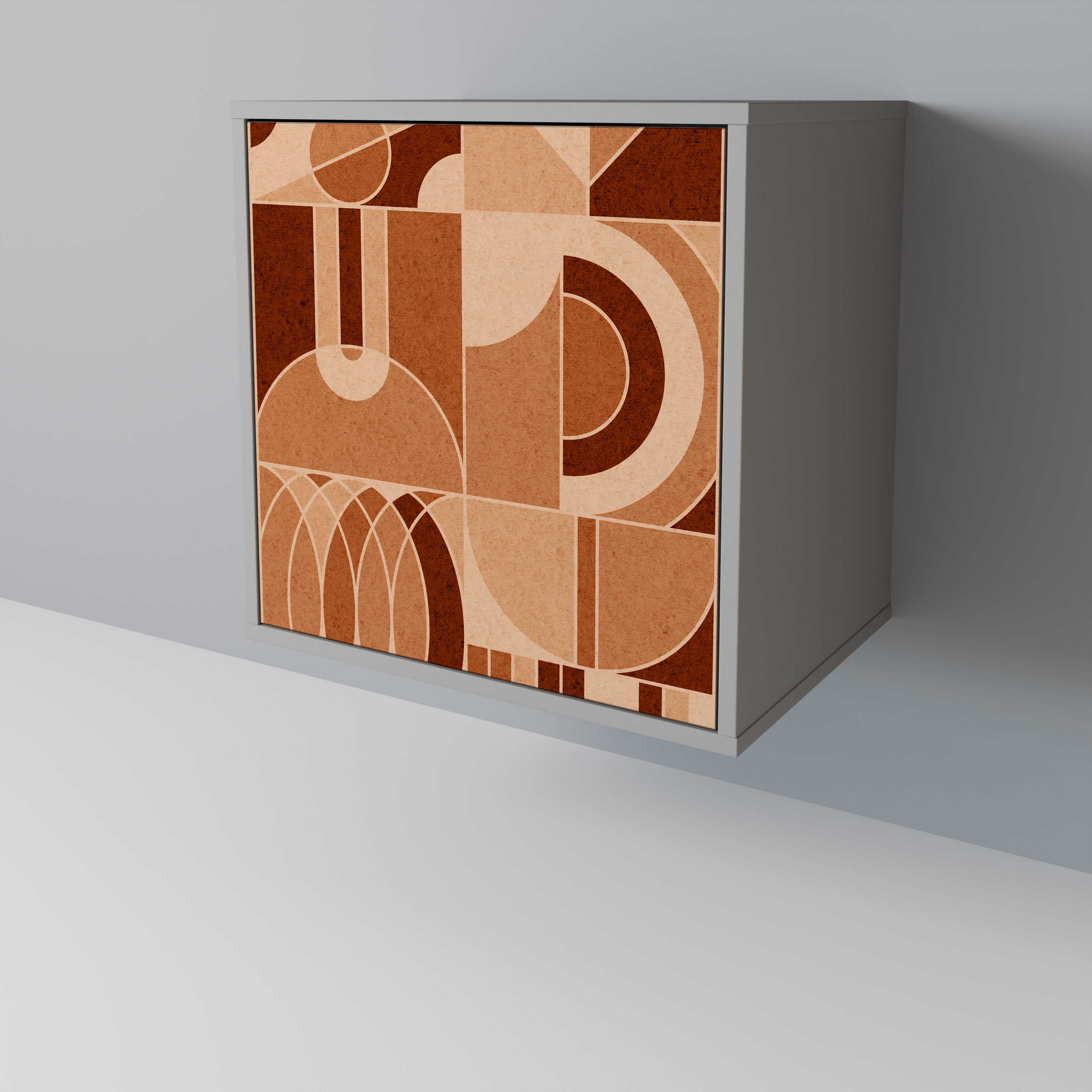 PRISM MOSAIC 1-Door Sideboard in Grey Finish