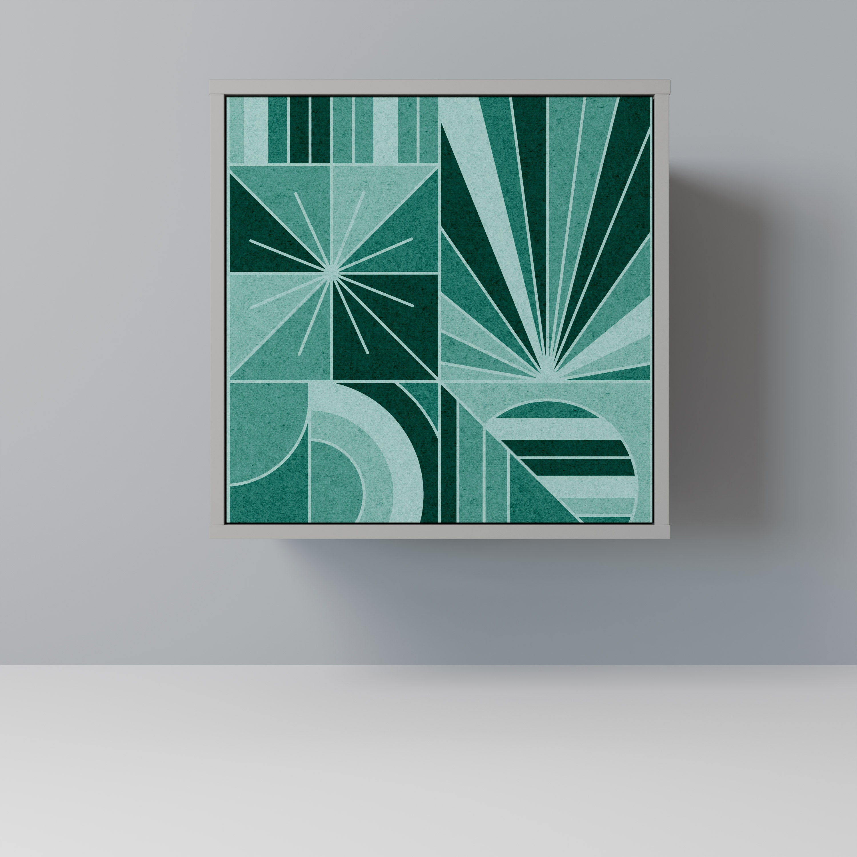 HARMONIC GRID Sideboard mit 1 Tür in Grau