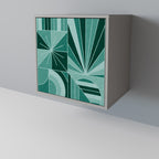 HARMONIC GRID Sideboard mit 1 Tür in Grau