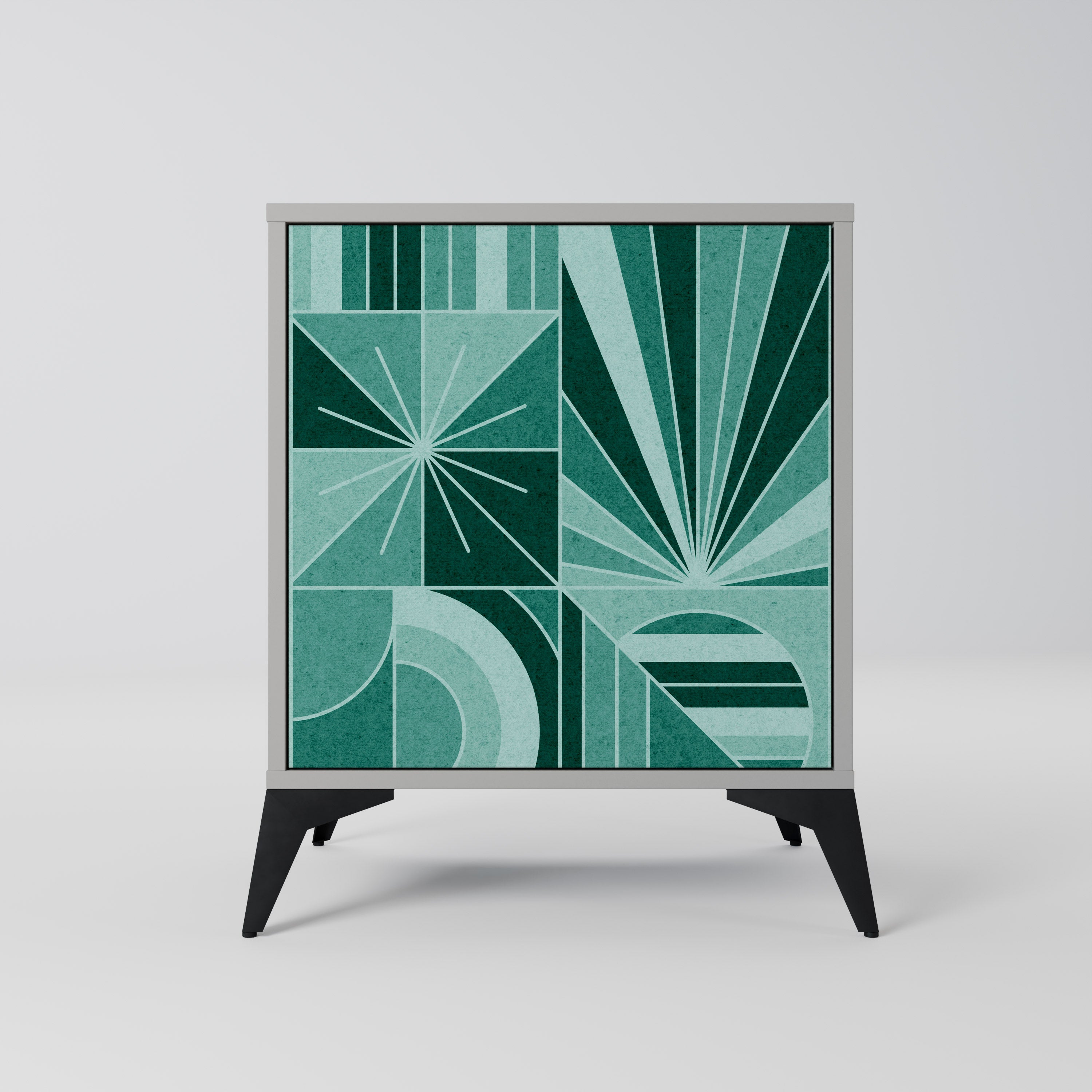 HARMONIC GRID Sideboard mit 1 Tür in Grau