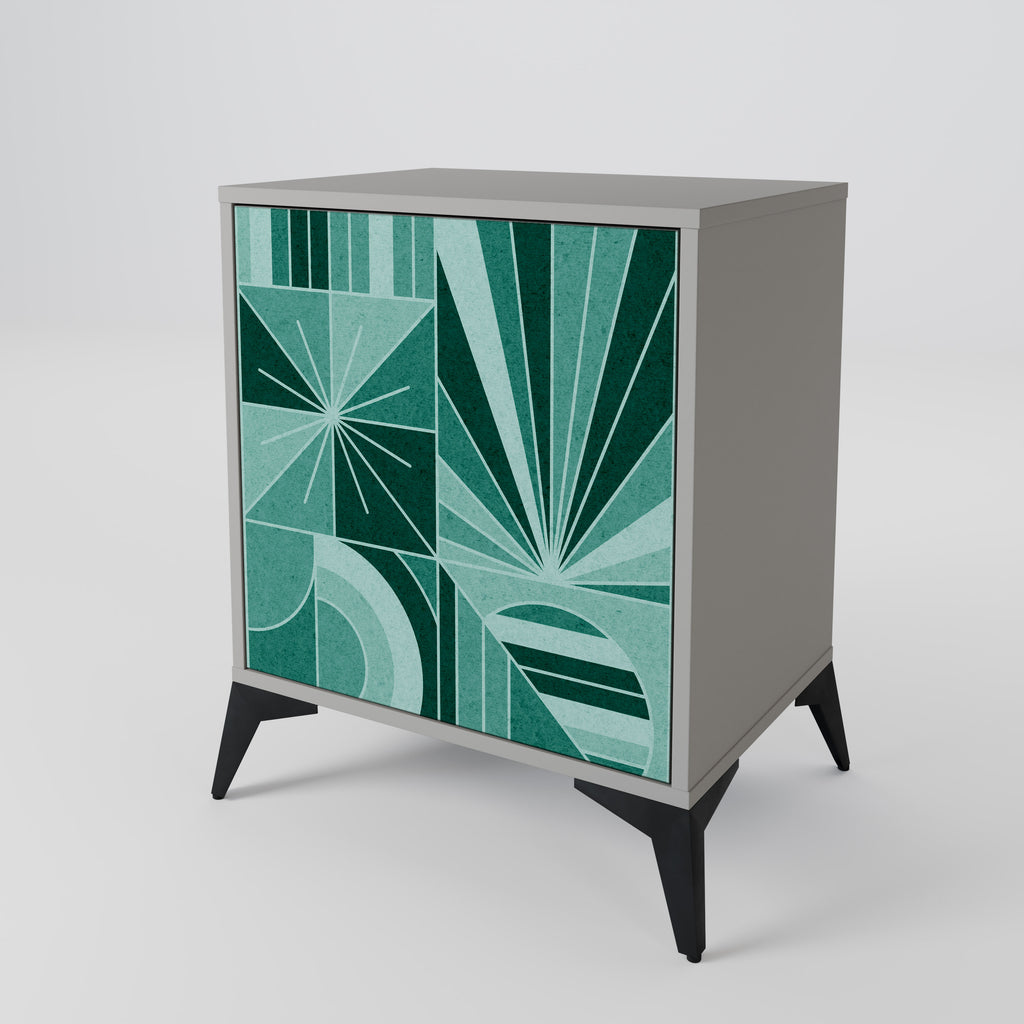 HARMONIC GRID Sideboard mit 1 Tür in Grau