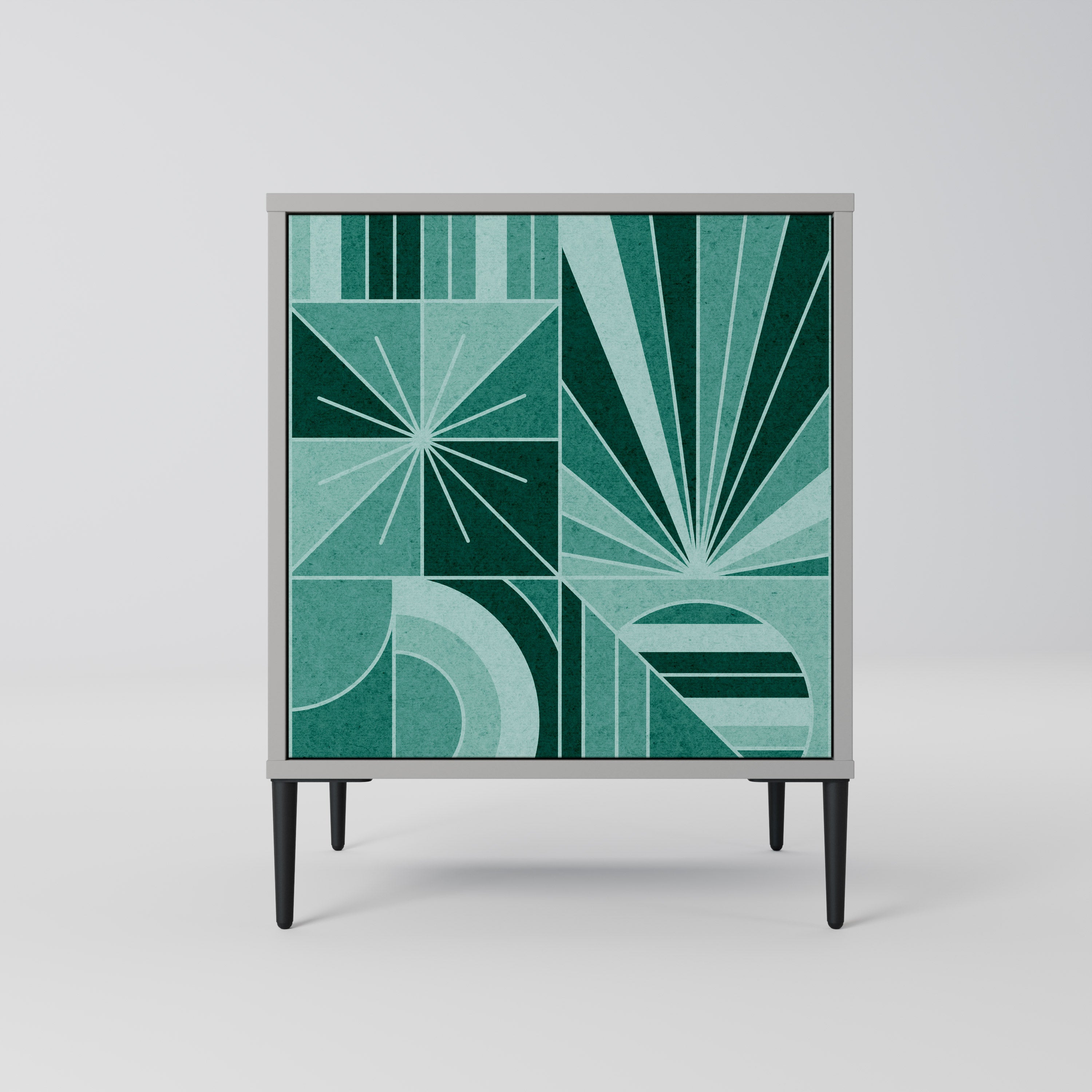 HARMONIC GRID Sideboard mit 1 Tür in Grau