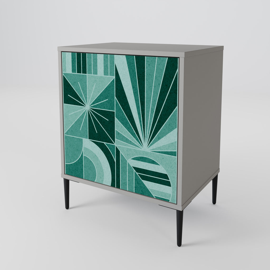 HARMONIC GRID Sideboard mit 1 Tür in Grau