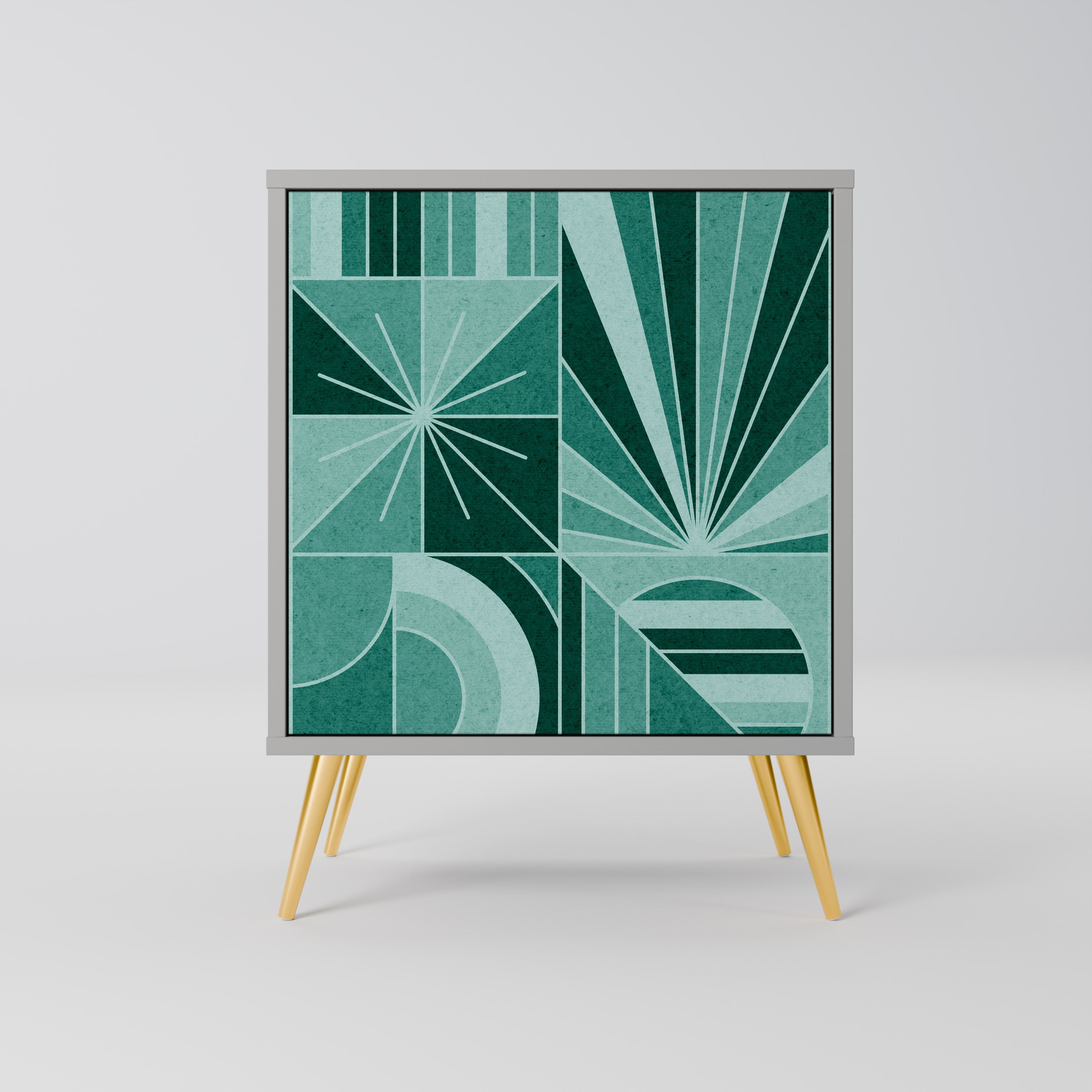 HARMONIC GRID Sideboard mit 1 Tür in Grau