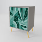 HARMONIC GRID Sideboard mit 1 Tür in Grau
