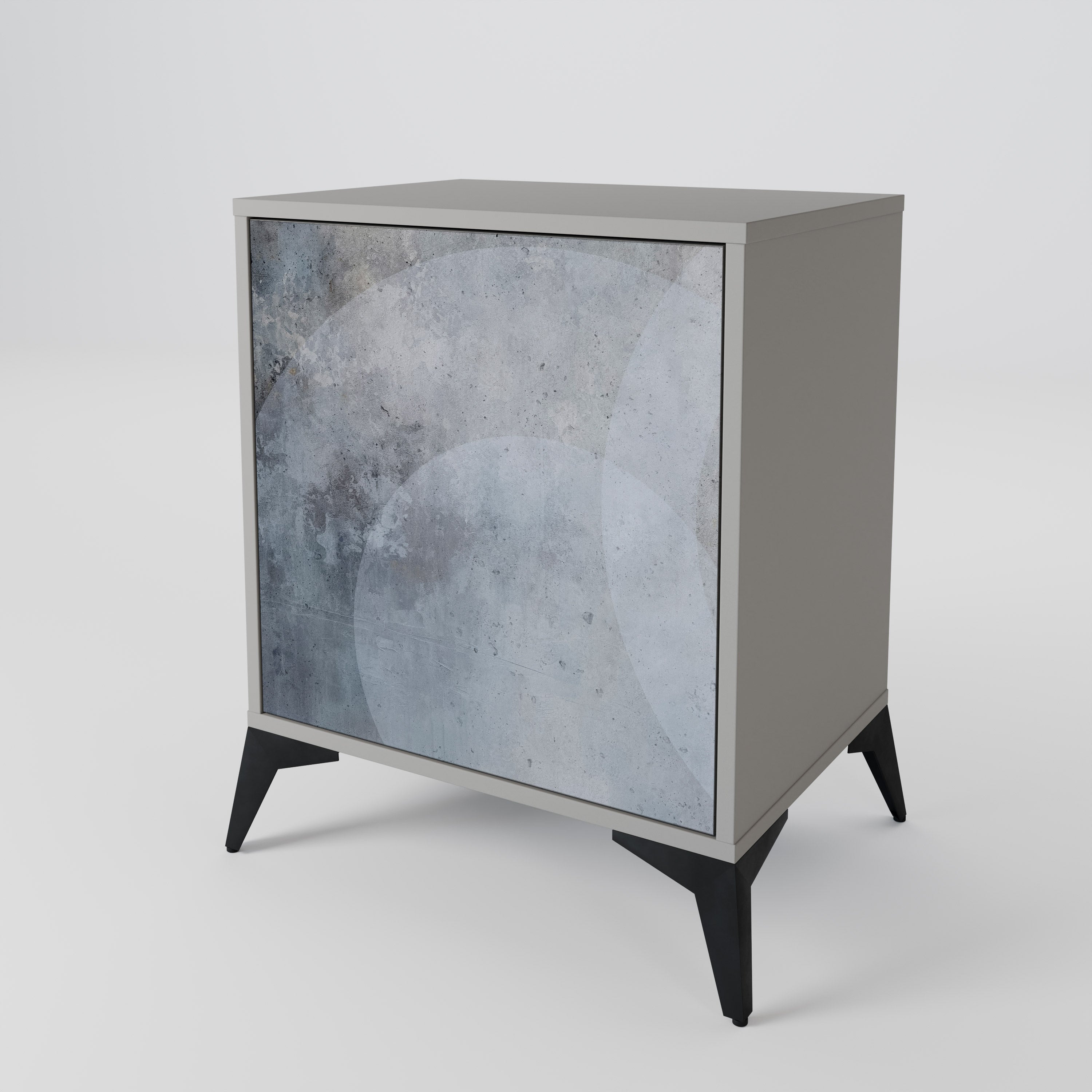 MUTED ARC Sideboard mit 1 Tür in Grau